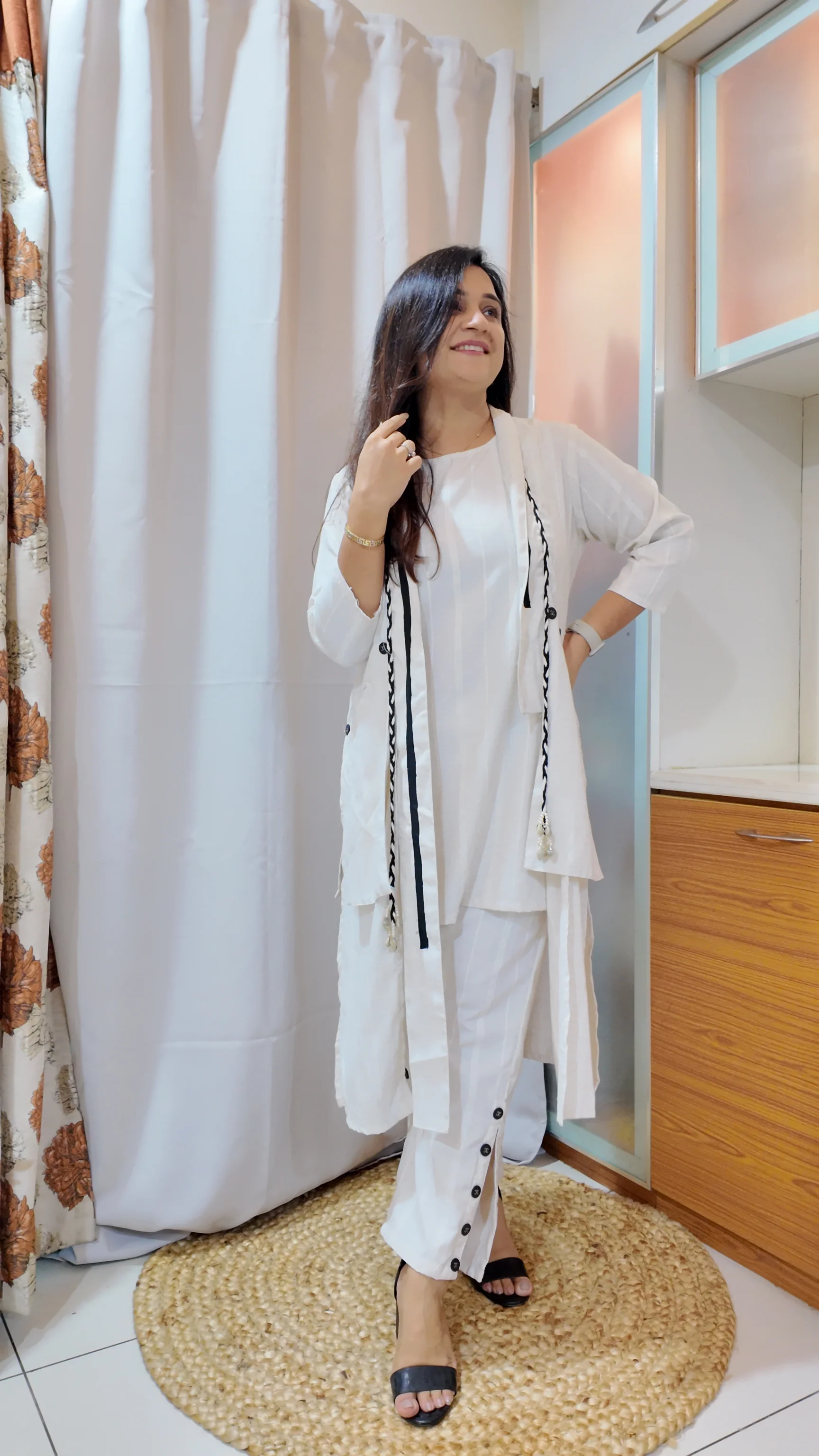 Aarna Cotton Long Shrug Coord set - Image 8