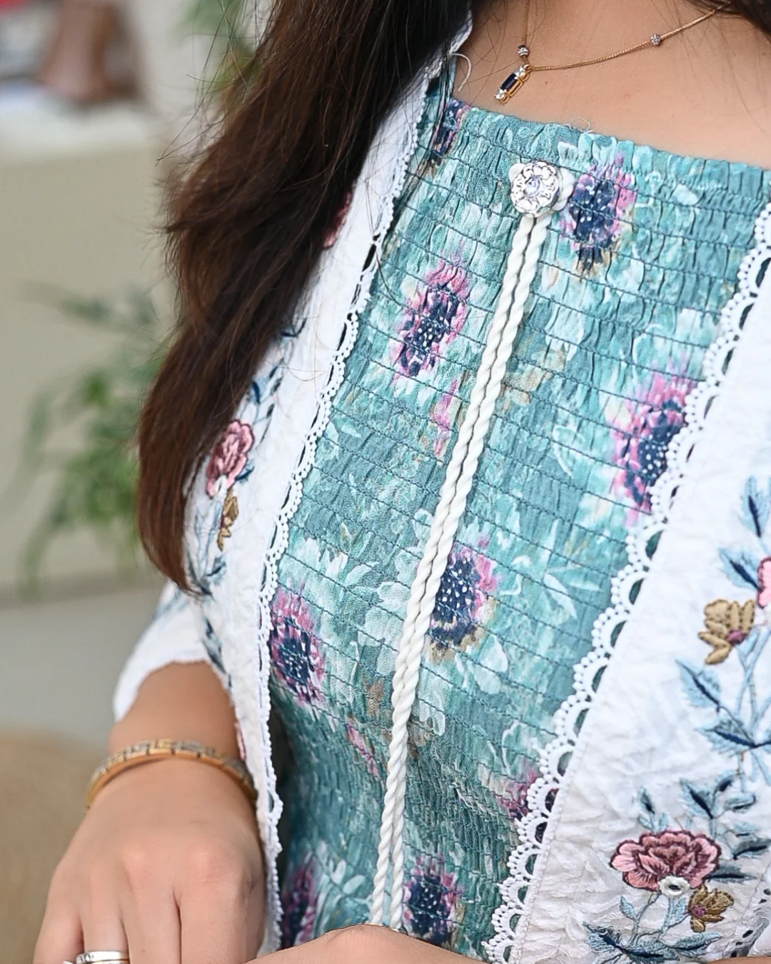 Aashi Cotton Casual Sciffili Long Shrug Dress - Image 7
