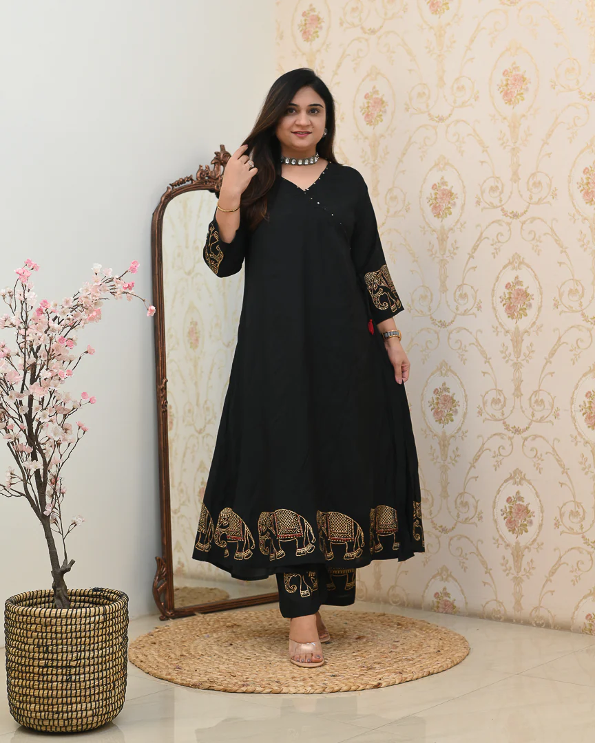 Aashna Muslin A-line plazo Coord Set - Image 15
