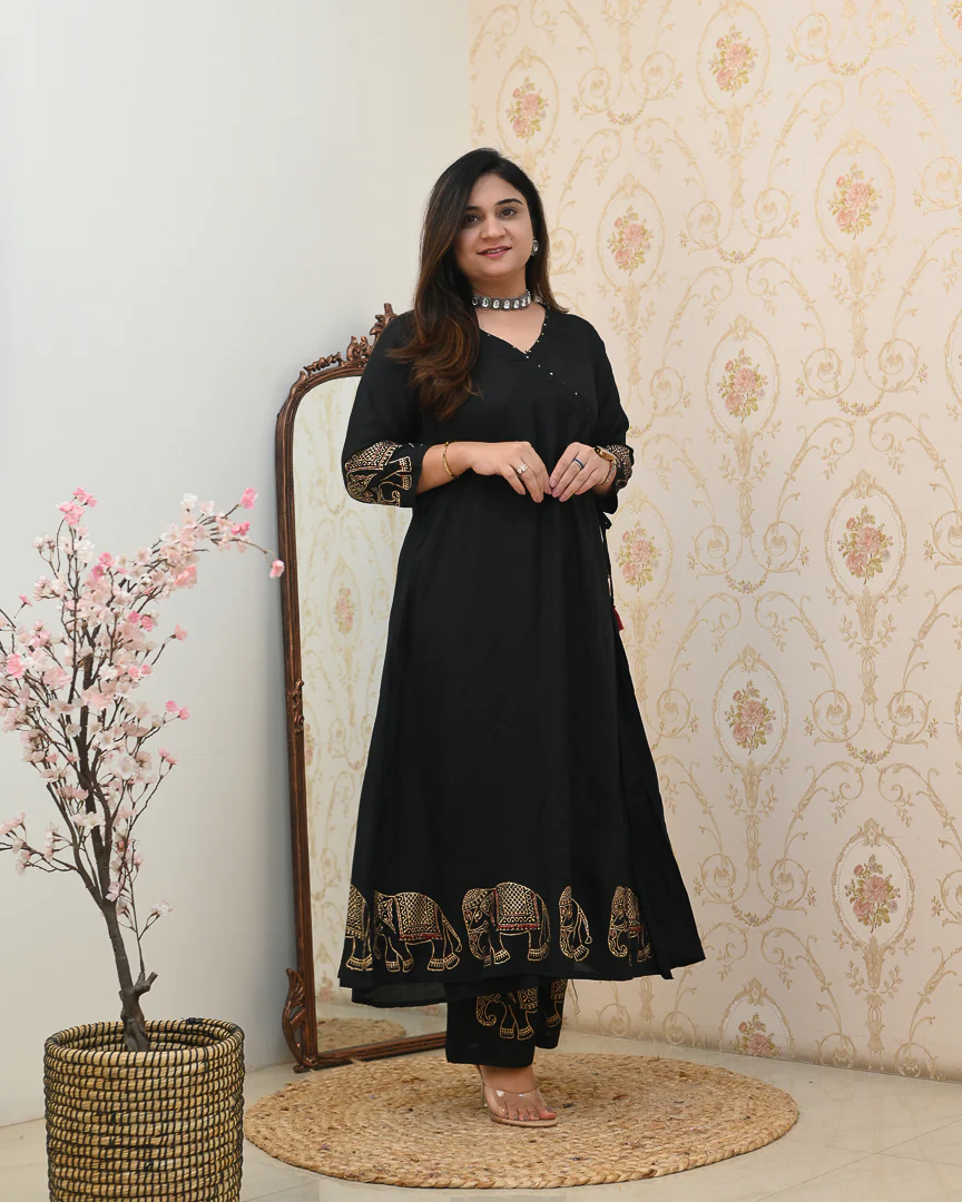 Aashna Muslin A-line plazo Coord Set - Image 2