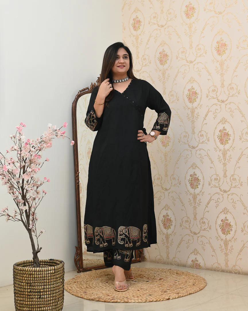 Aashna Muslin A-line plazo Coord Set - Image 5