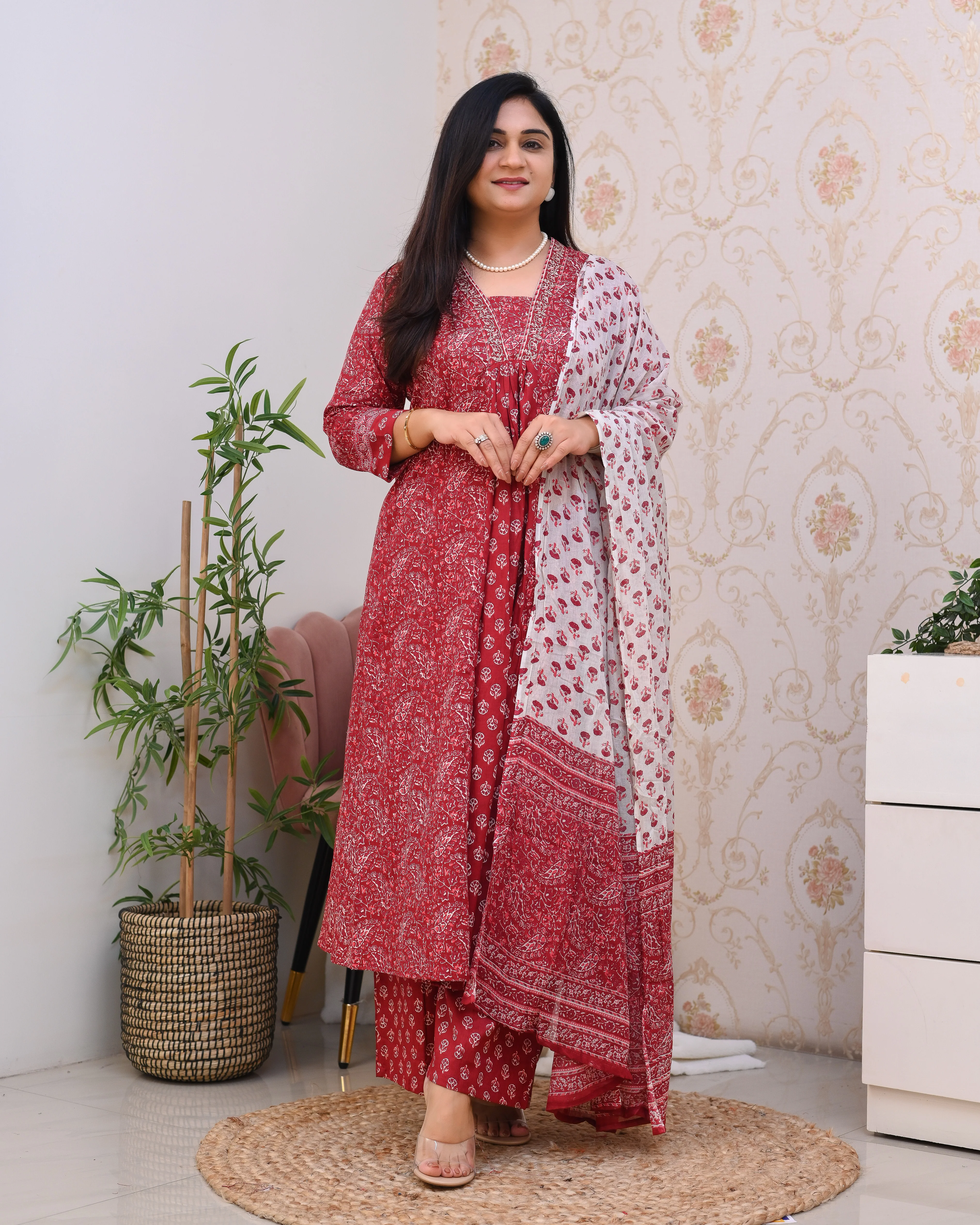 Ajrakh Cotton A-line Divider Set - Image 10