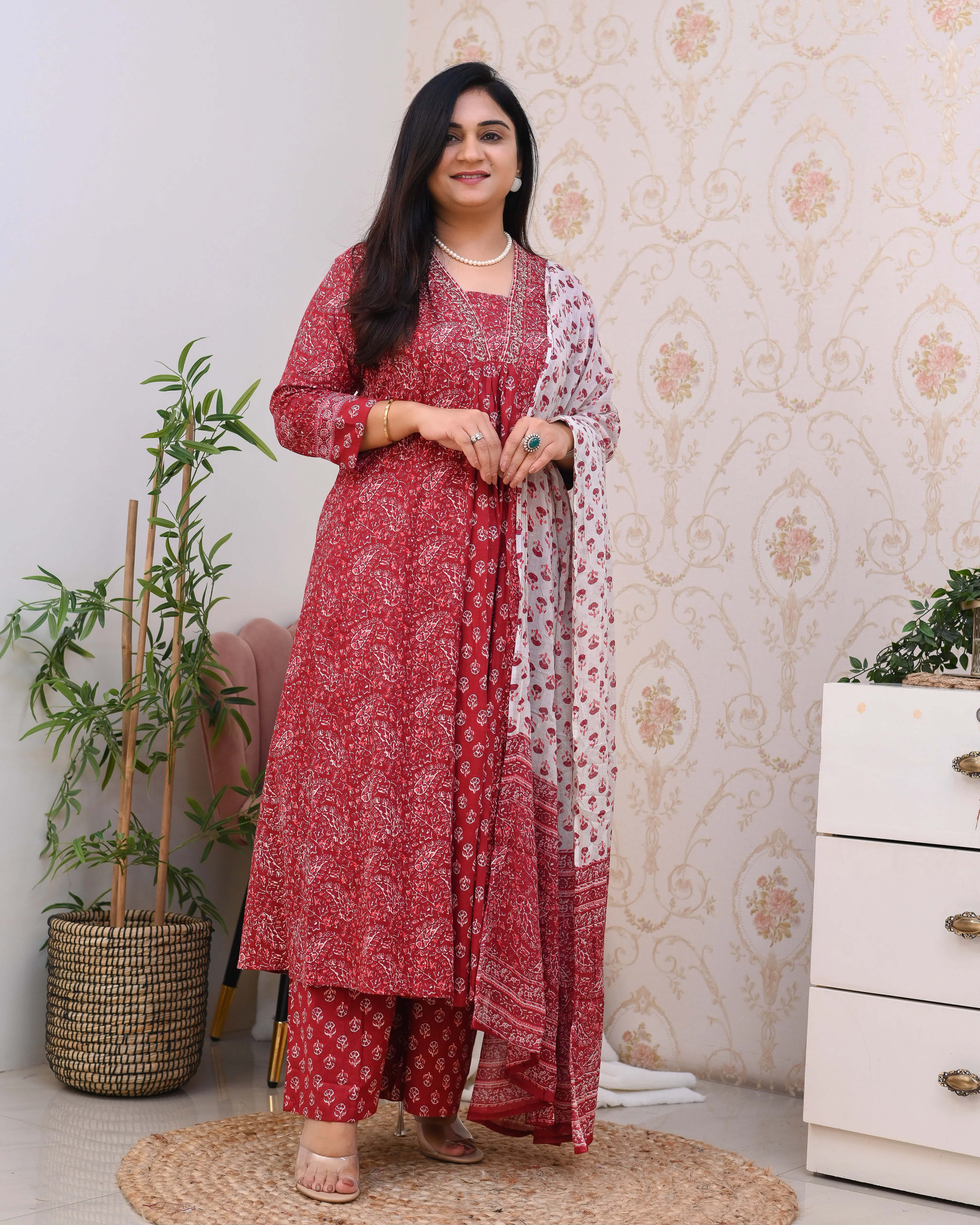 Ajrakh Cotton A-line Divider Set - Image 6