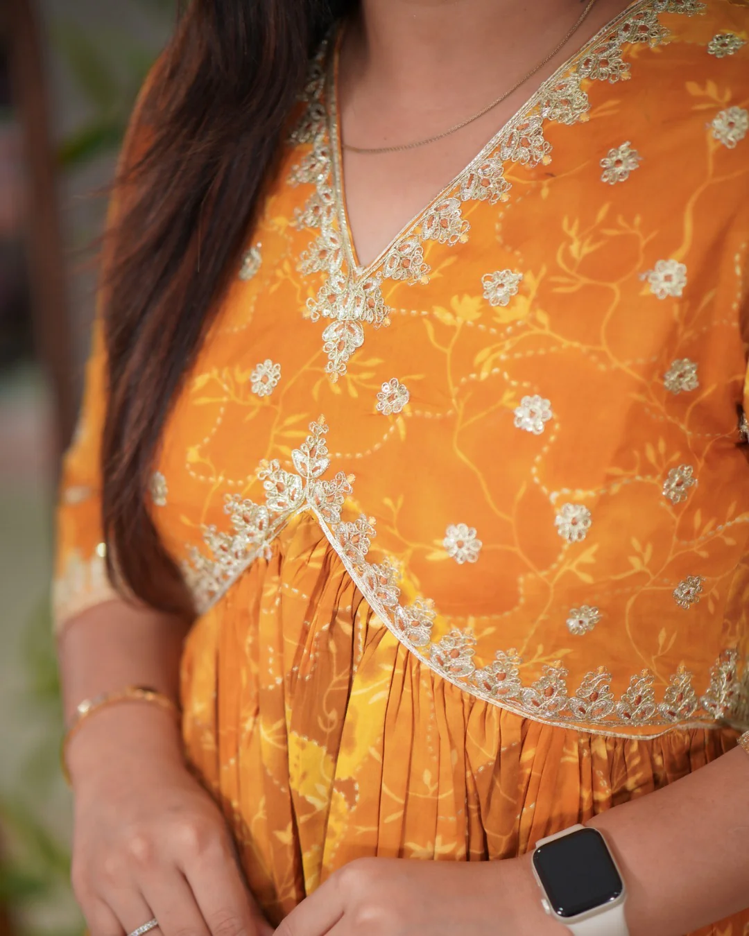 Alia Style Cotton Long Dress - Image 4