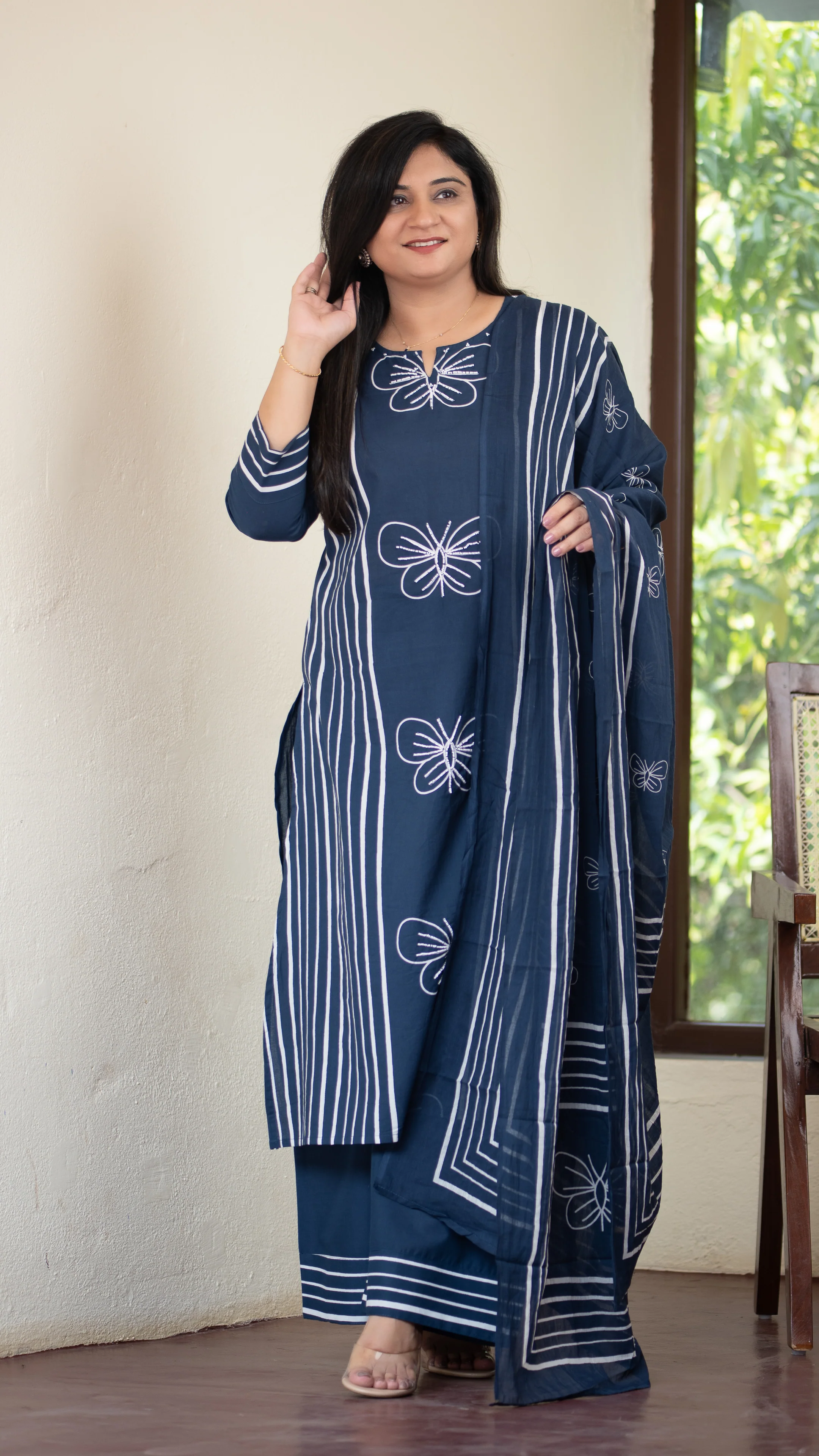 Anaya Cotton HandEmbroidered Divider set - Image 21