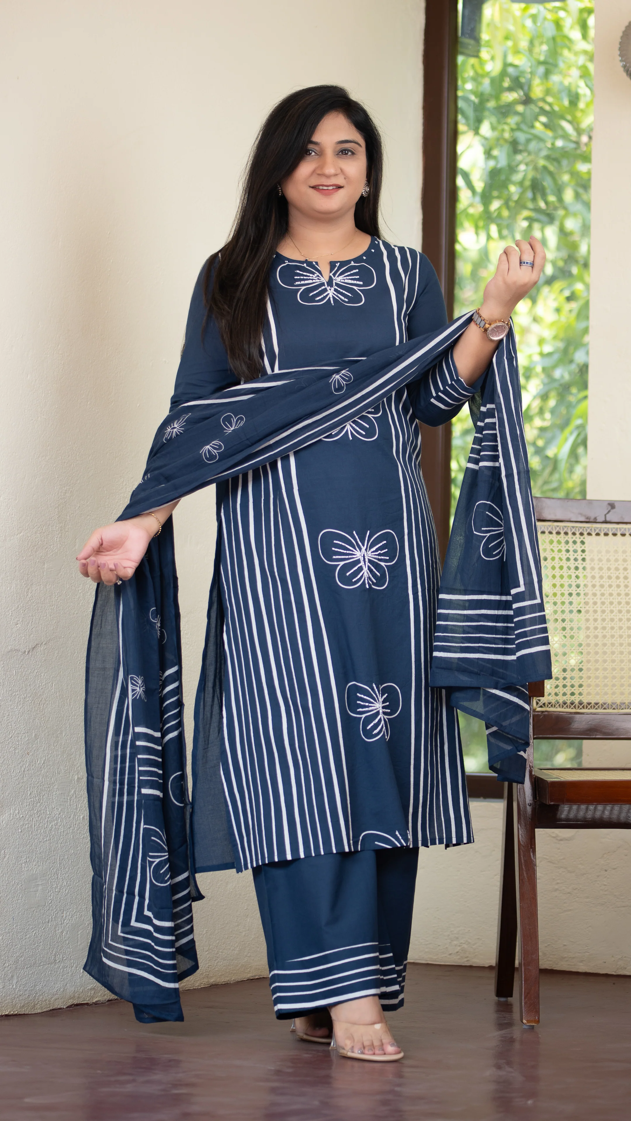 Anaya Cotton HandEmbroidered Divider set - Image 22