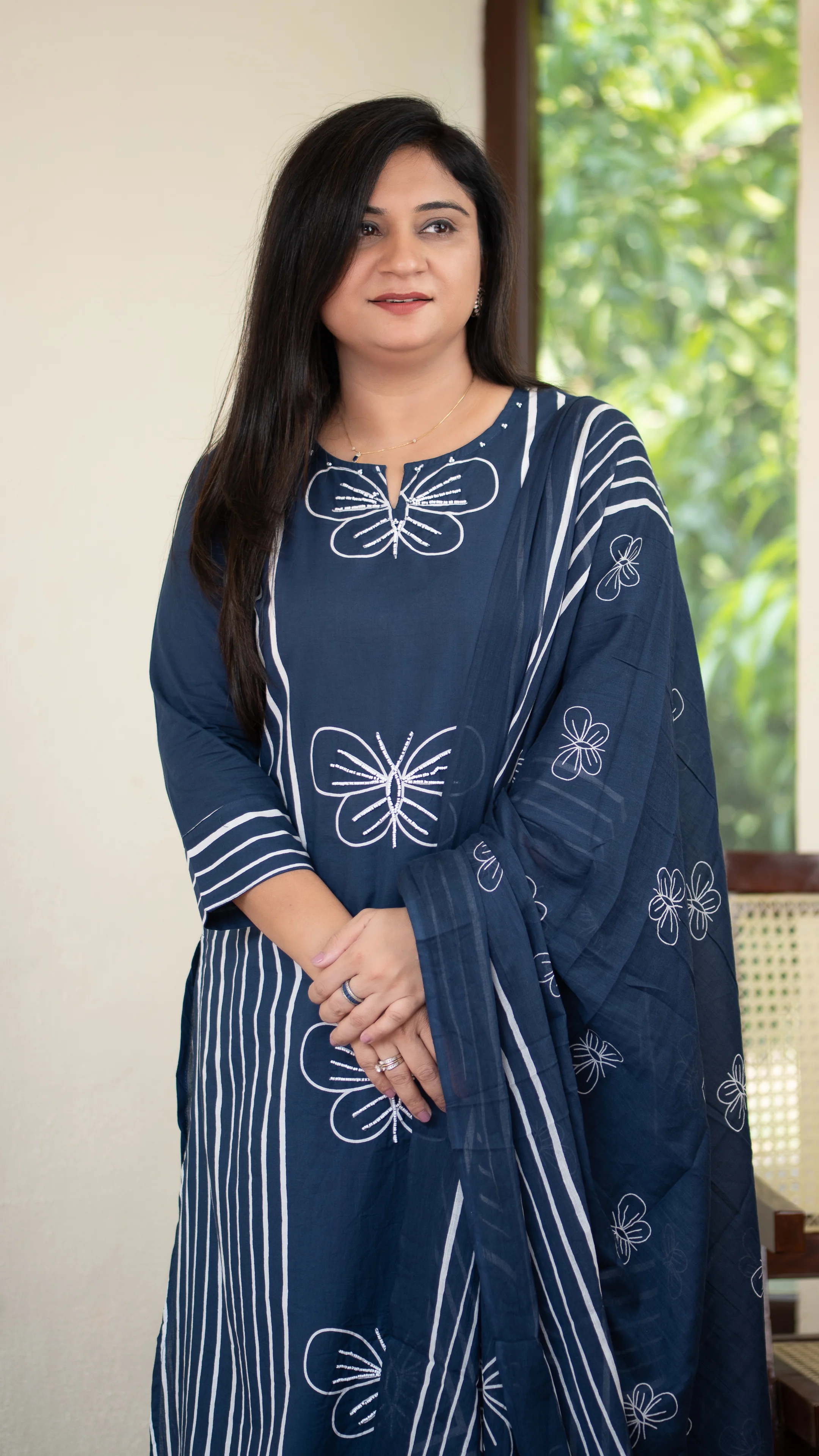 Anaya Cotton HandEmbroidered Divider set - Image 23