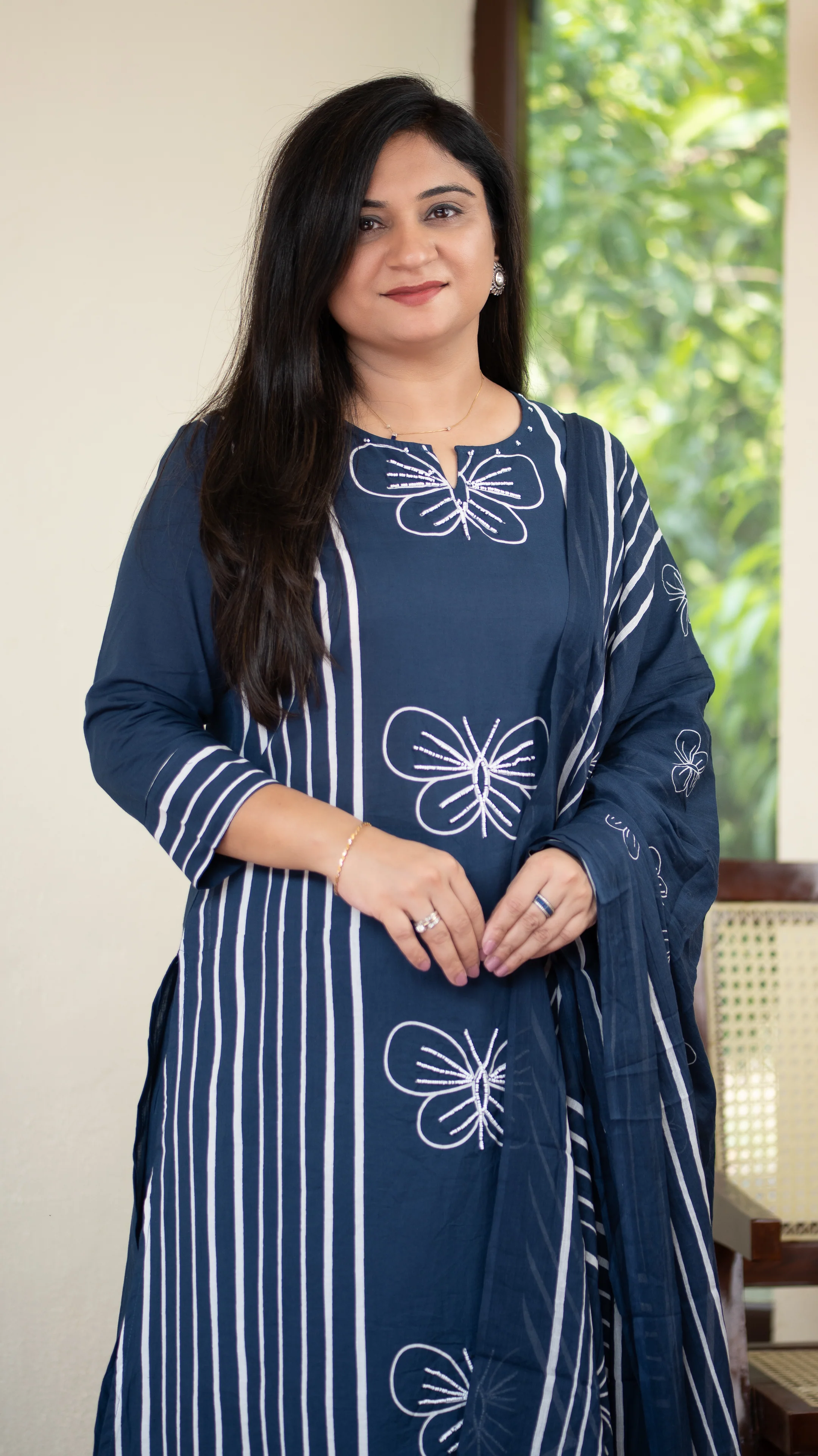 Anaya Cotton HandEmbroidered Divider set - Image 24