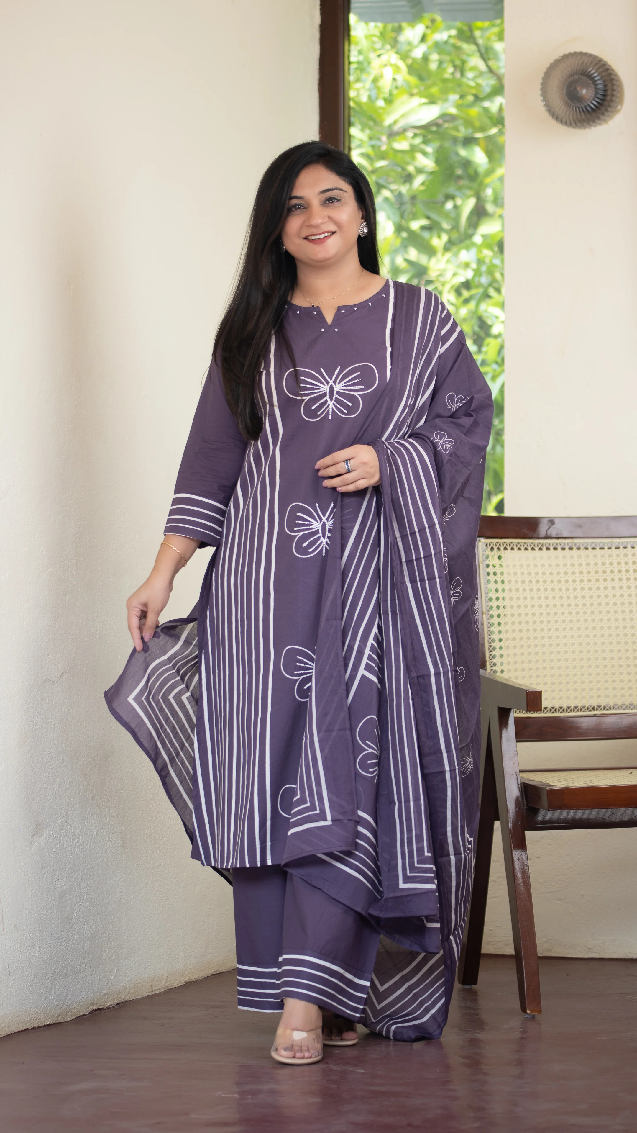 Anaya Cotton HandEmbroidered Divider set - Image 5