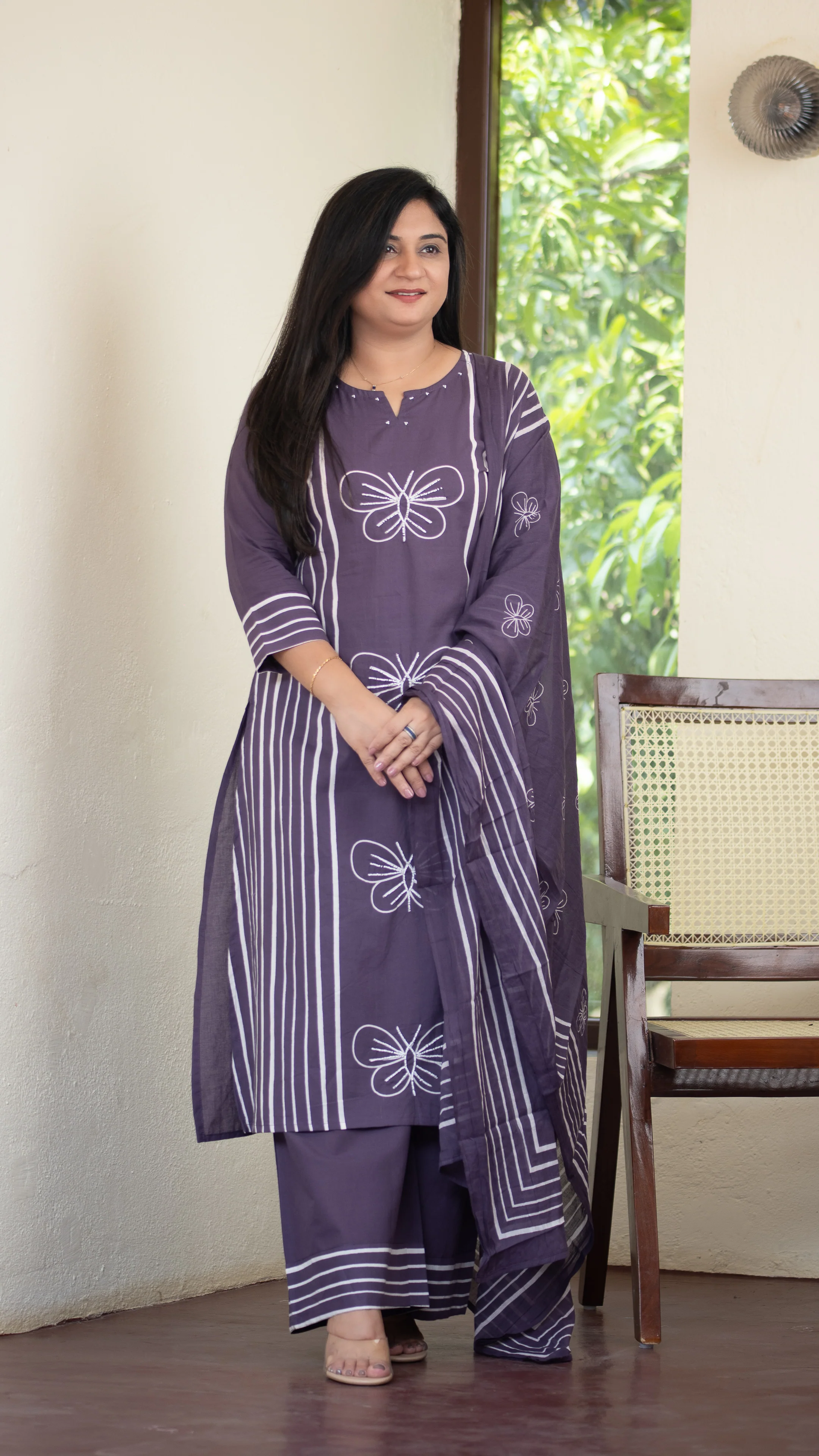 Anaya Cotton HandEmbroidered Divider set - Image 7