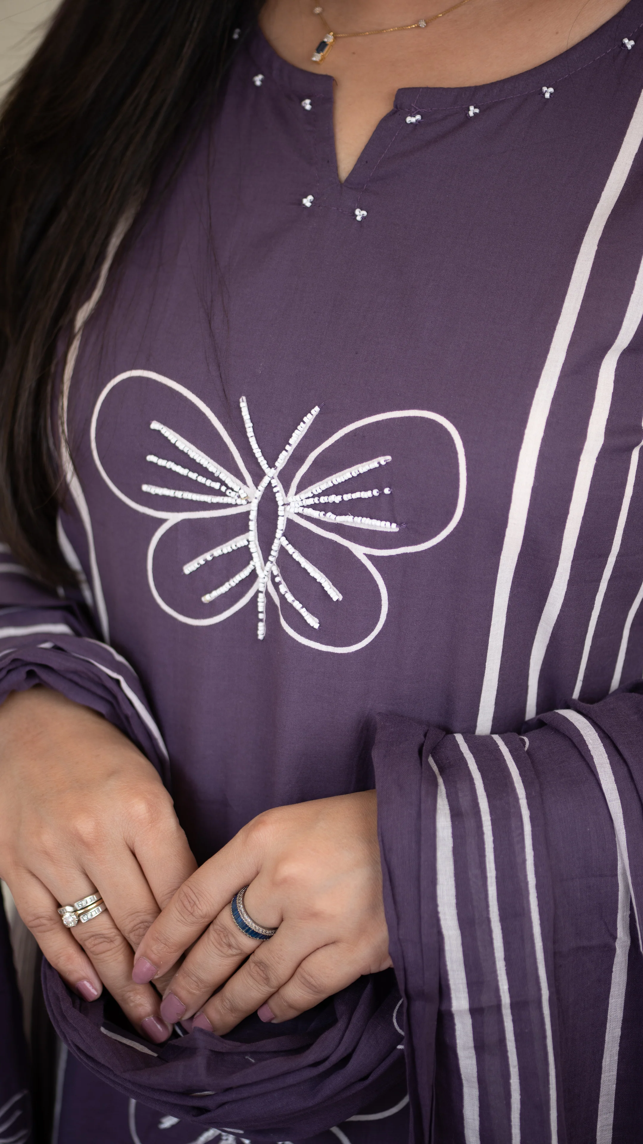 Anaya Cotton HandEmbroidered Divider set - Image 8