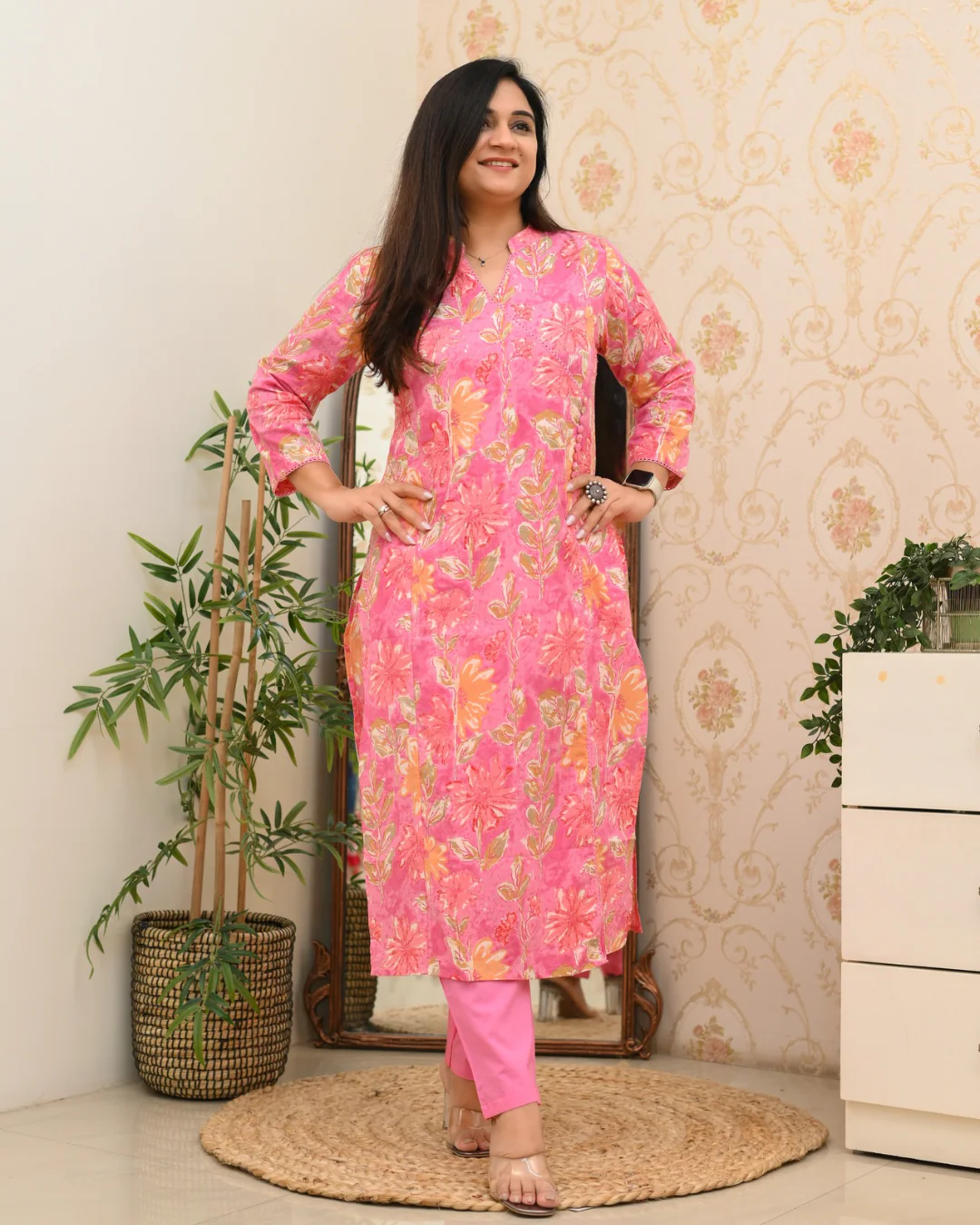 Anushka Casual Angrakha Style Cotton Pant Set - Image 8
