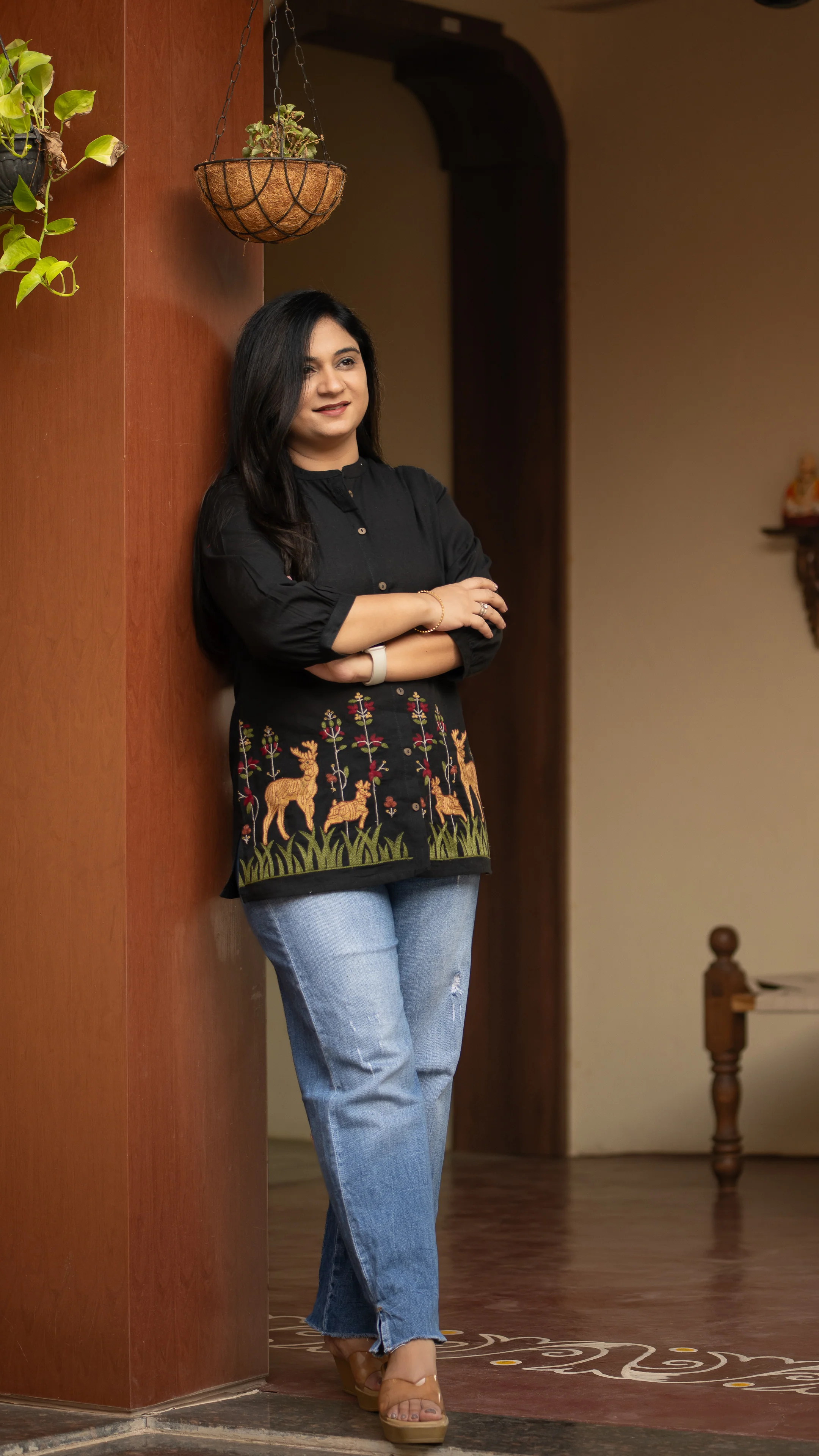 Arika Cotton Embroidered Short Top - Image 12
