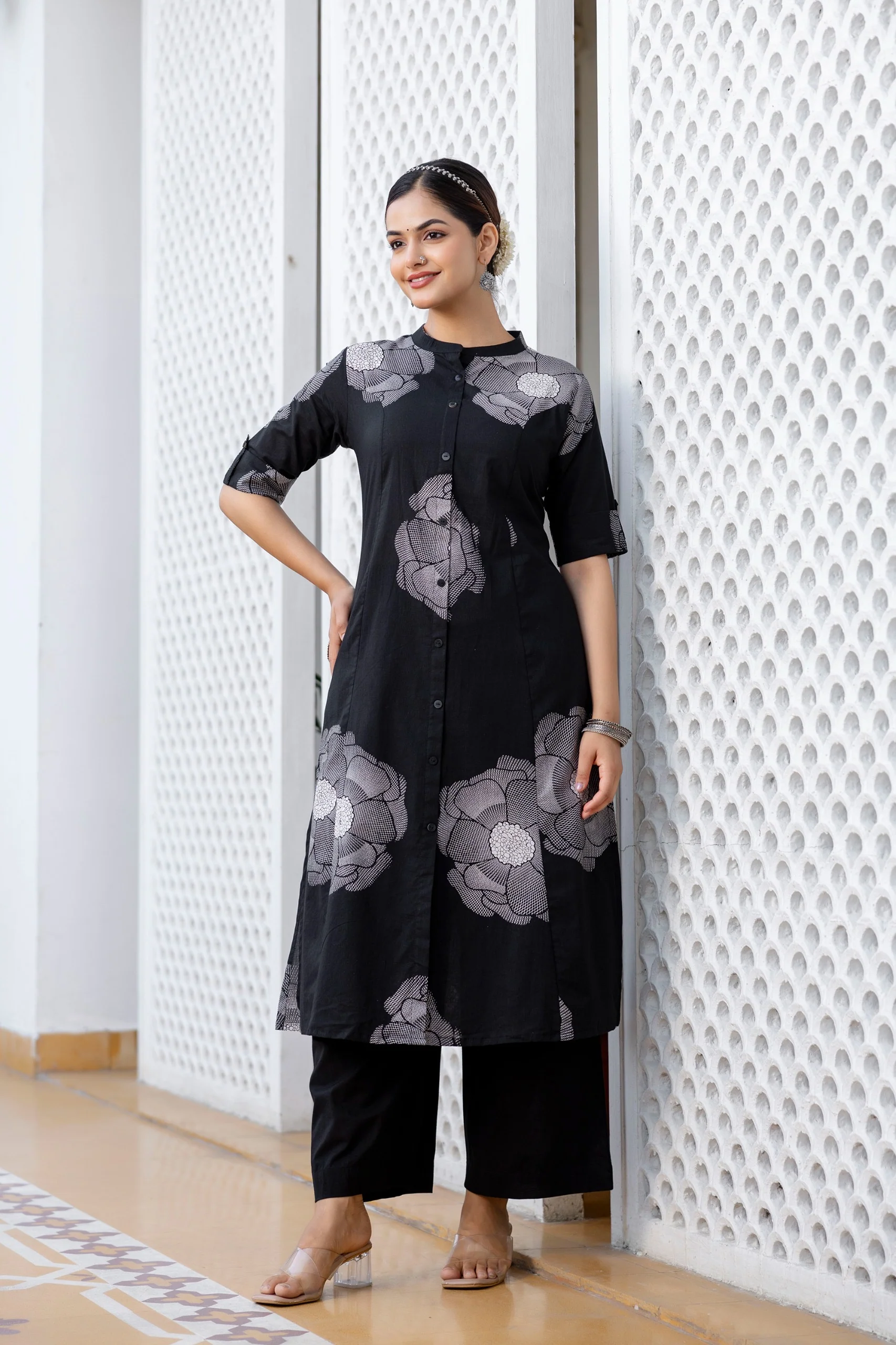 Arvika Cotton A-line Coord Set - Image 17