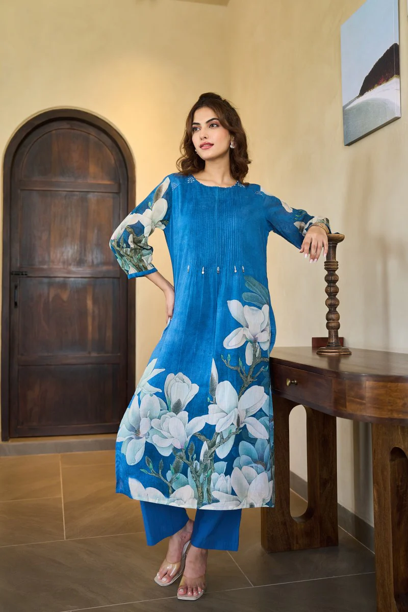 Avantika Mul Cotton A-line Pant Set - Image 5