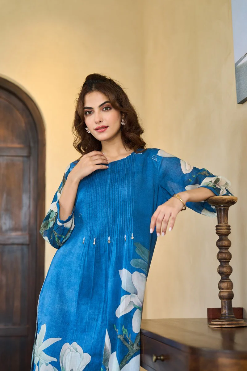 Avantika Mul Cotton A-line Pant Set - Image 7