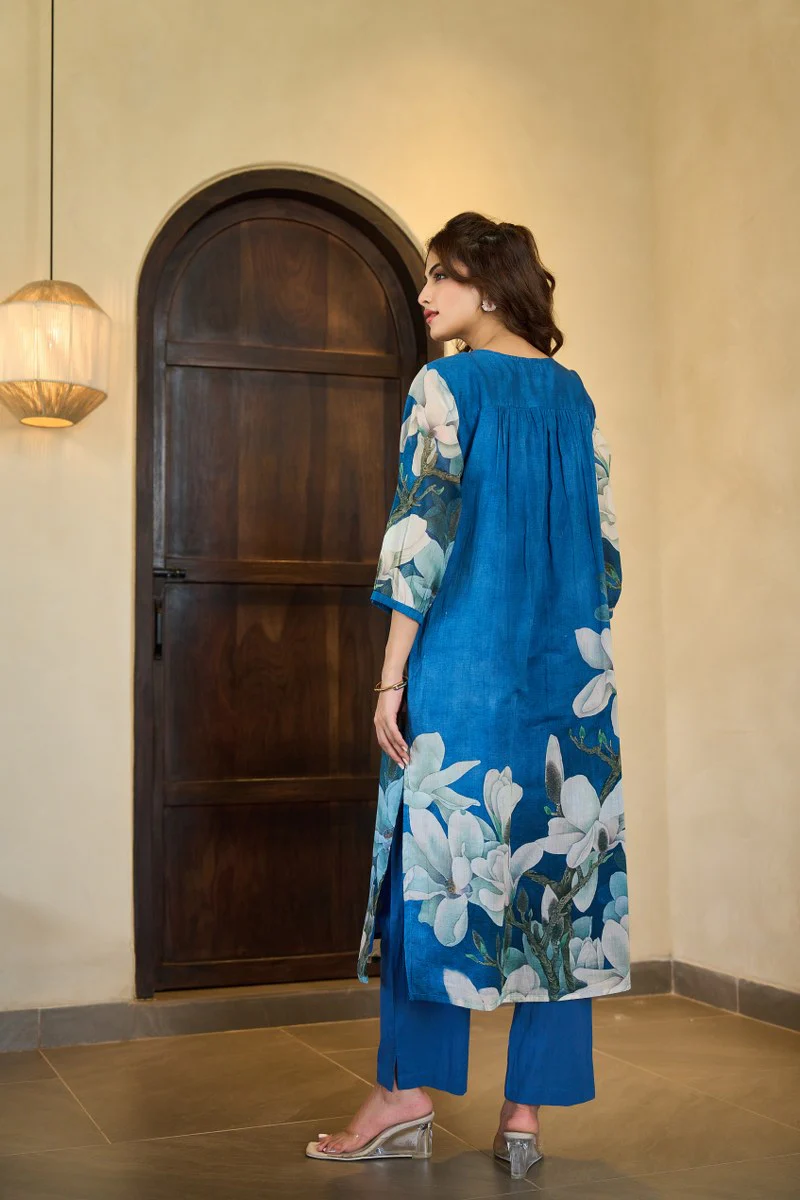 Avantika Mul Cotton A-line Pant Set - Image 9