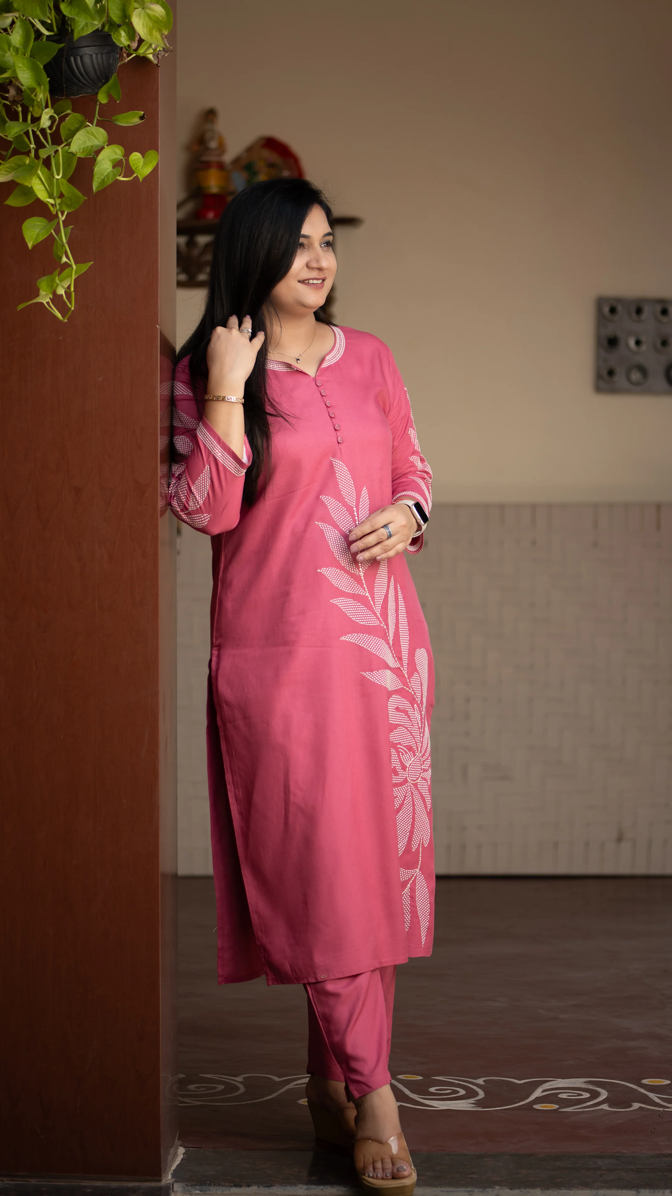 Ayaat Rayon Embroidered Pant Set