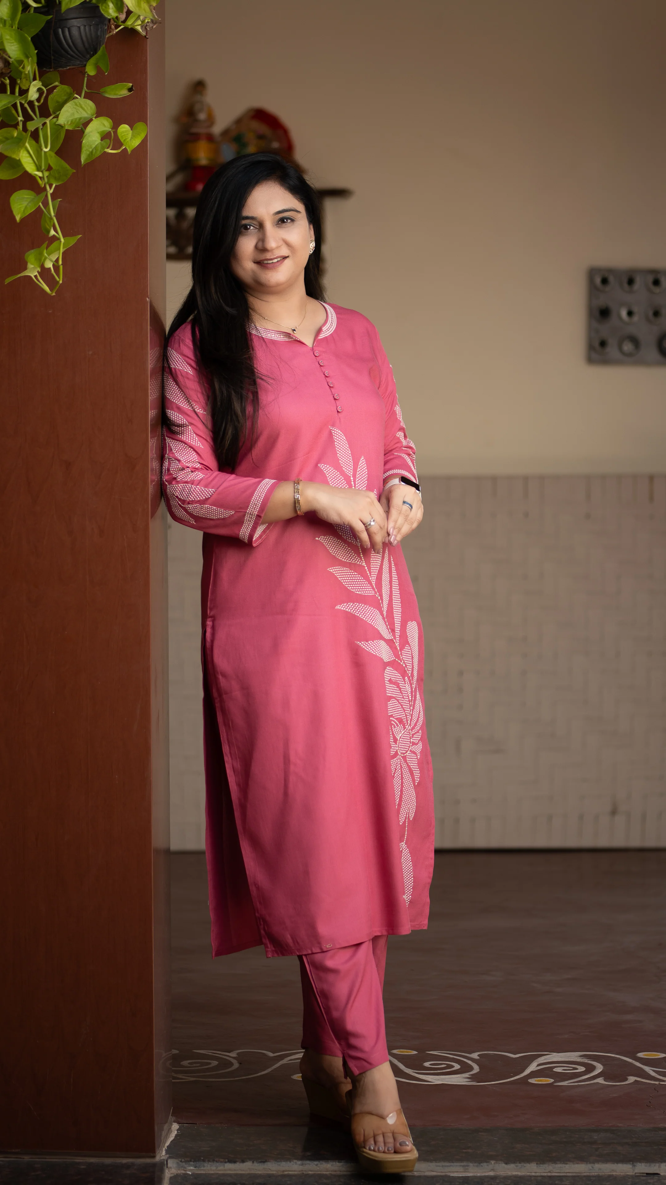 Ayaat Rayon Embroidered Pant Set - Image 2