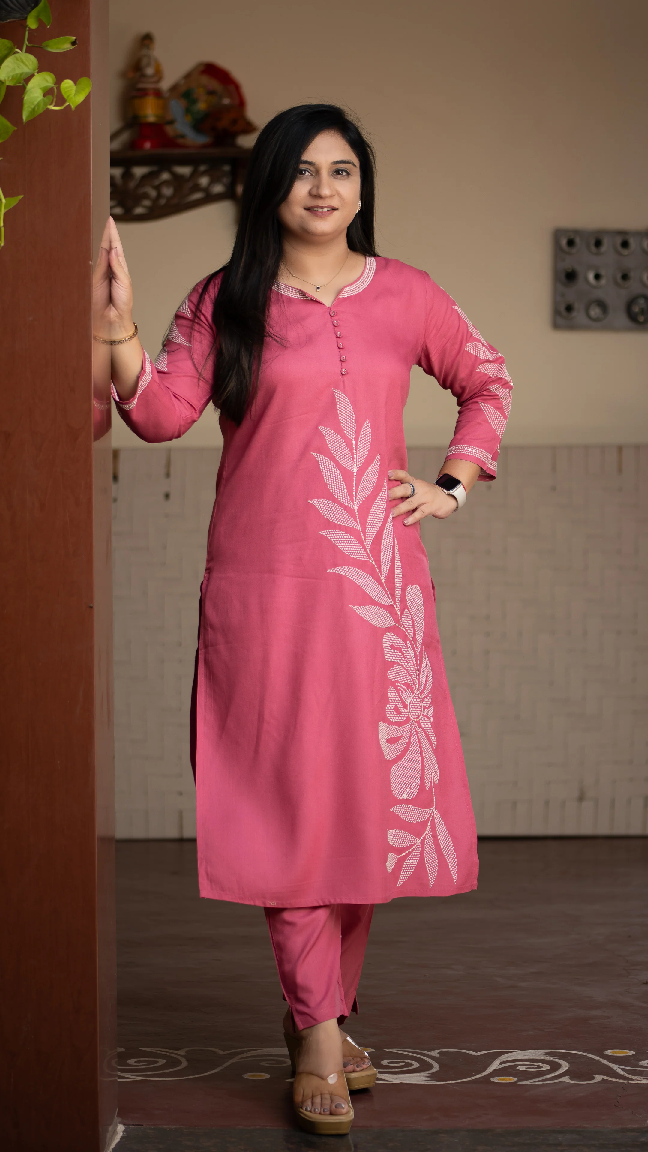 Ayaat Rayon Embroidered Pant Set - Image 4