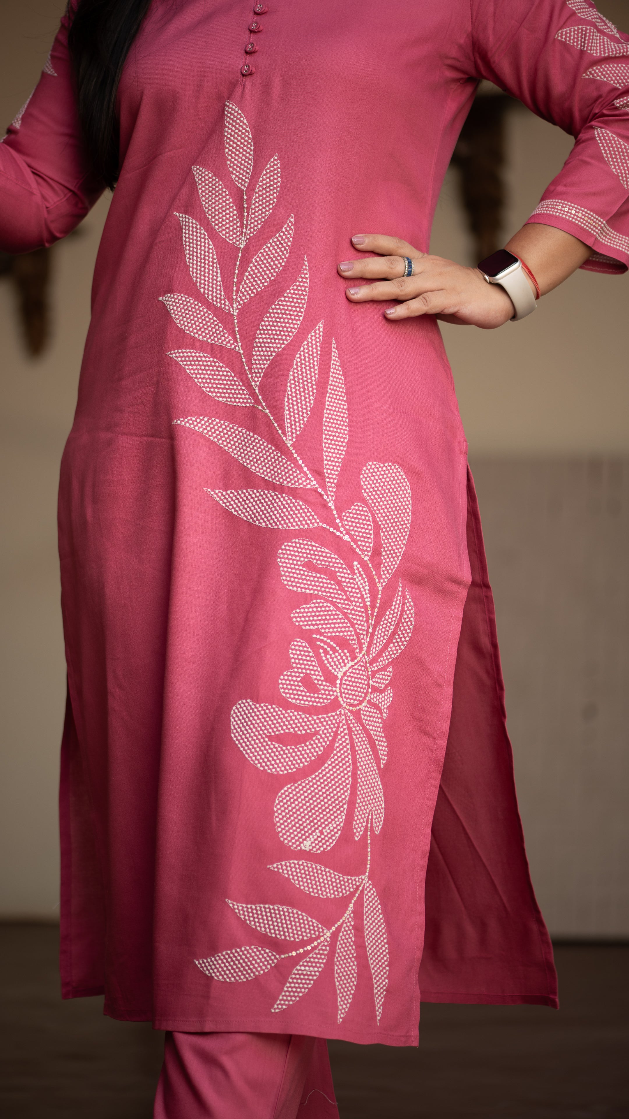Ayaat Rayon Embroidered Pant Set - Image 5
