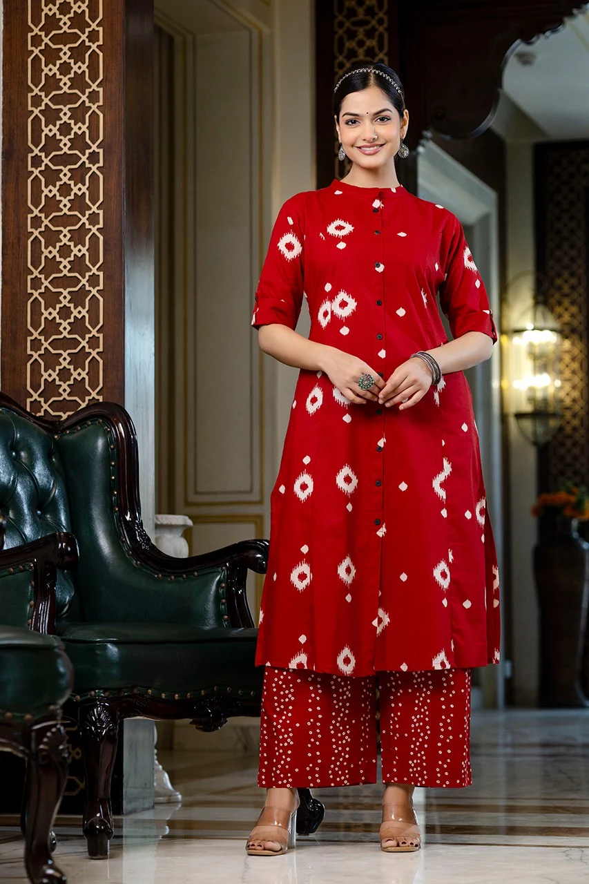 Azah Summerish Cotton A-line Coord Set - Image 3
