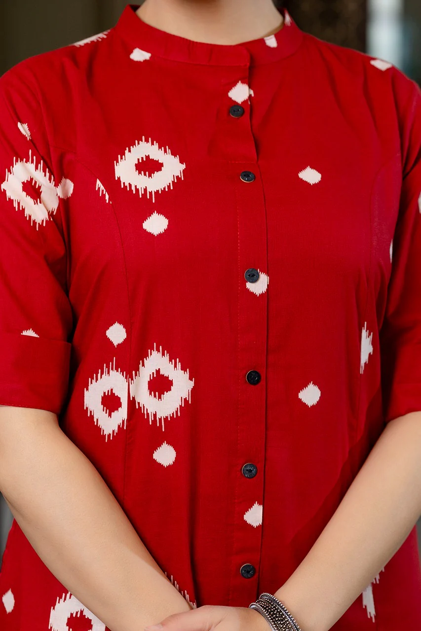 Azah Summerish Cotton A-line Coord Set - Image 6