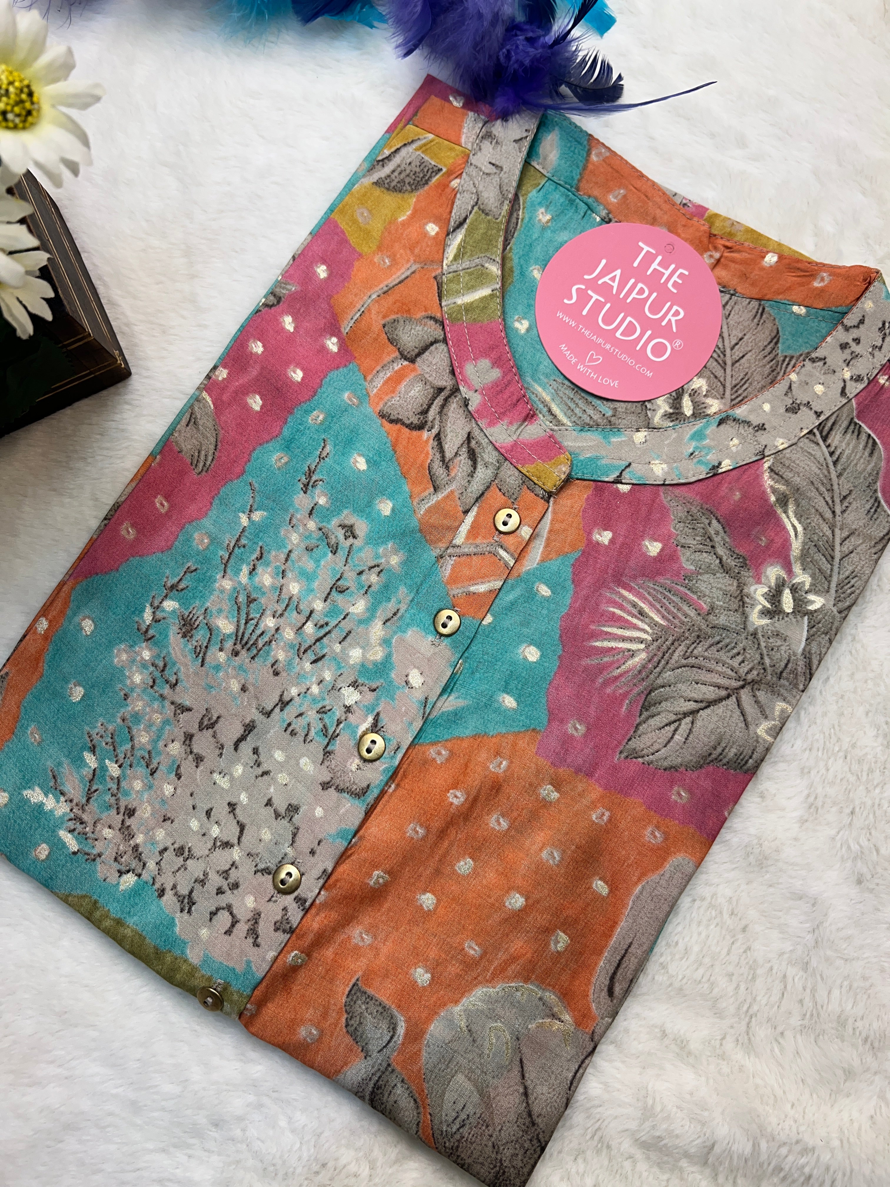 Casual Floral Short Tunic - Image 23