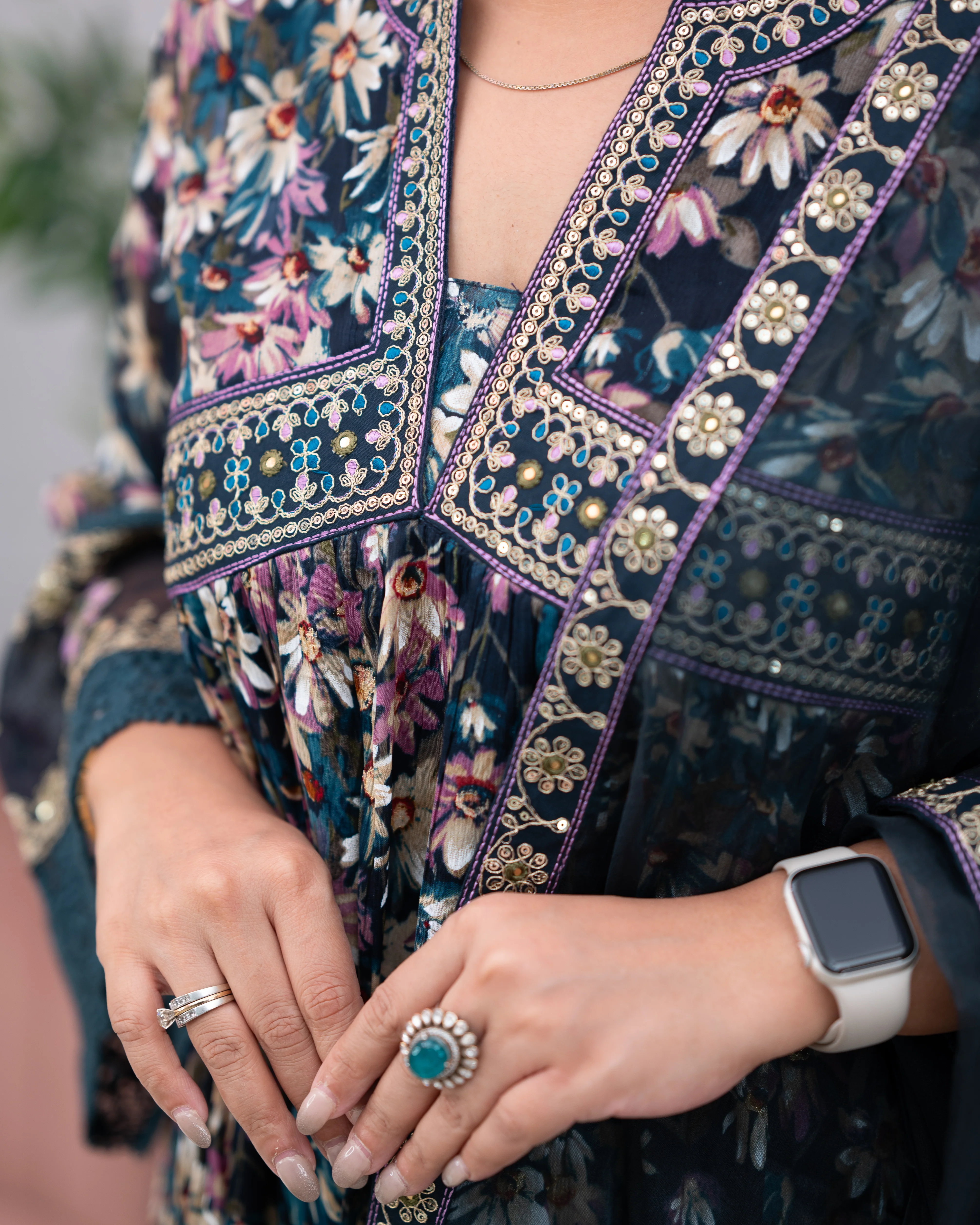 Chinnon Embroidered Floral Alia Pant Set - Image 4