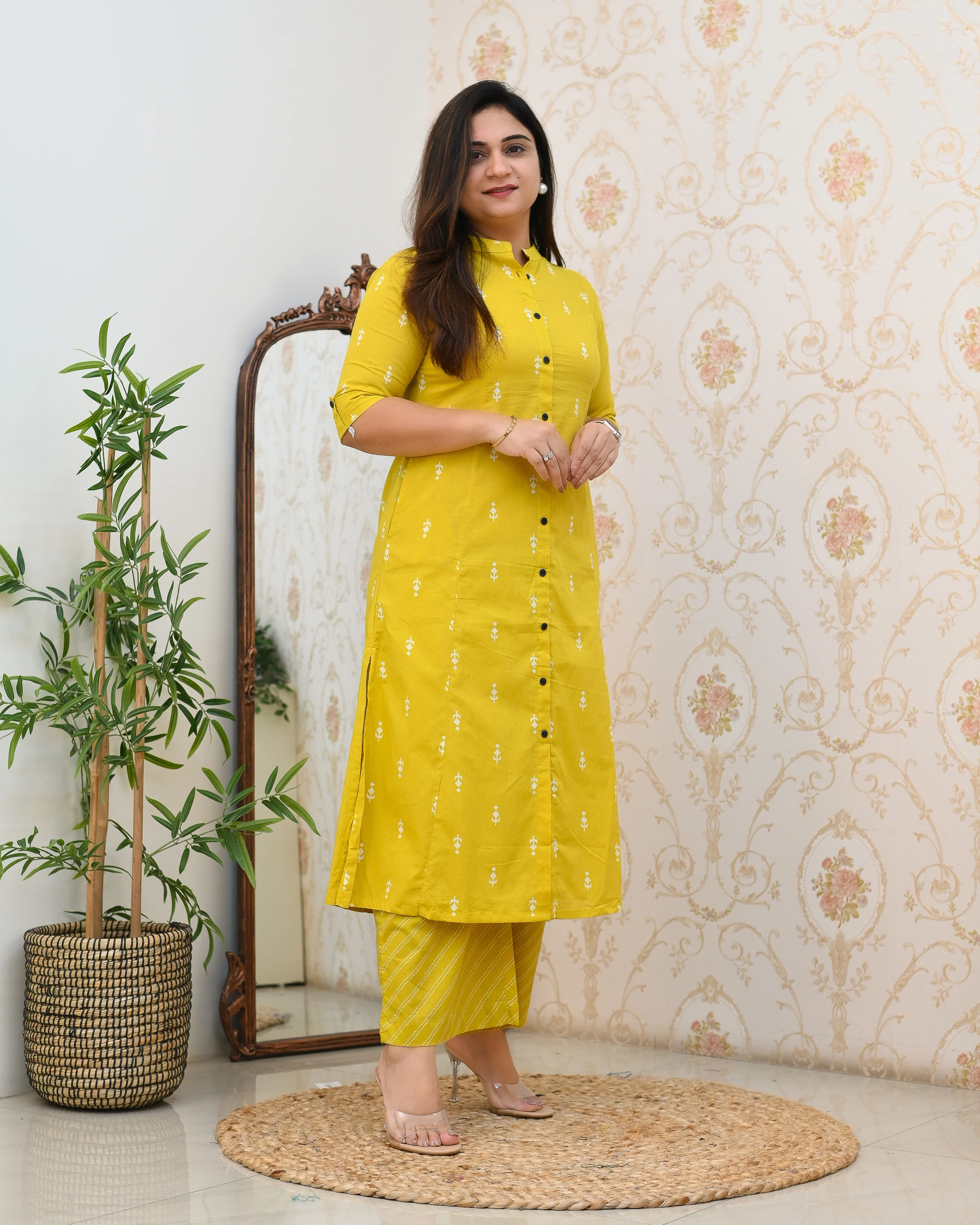 Cotton A-line Casual Coord Set - Image 11