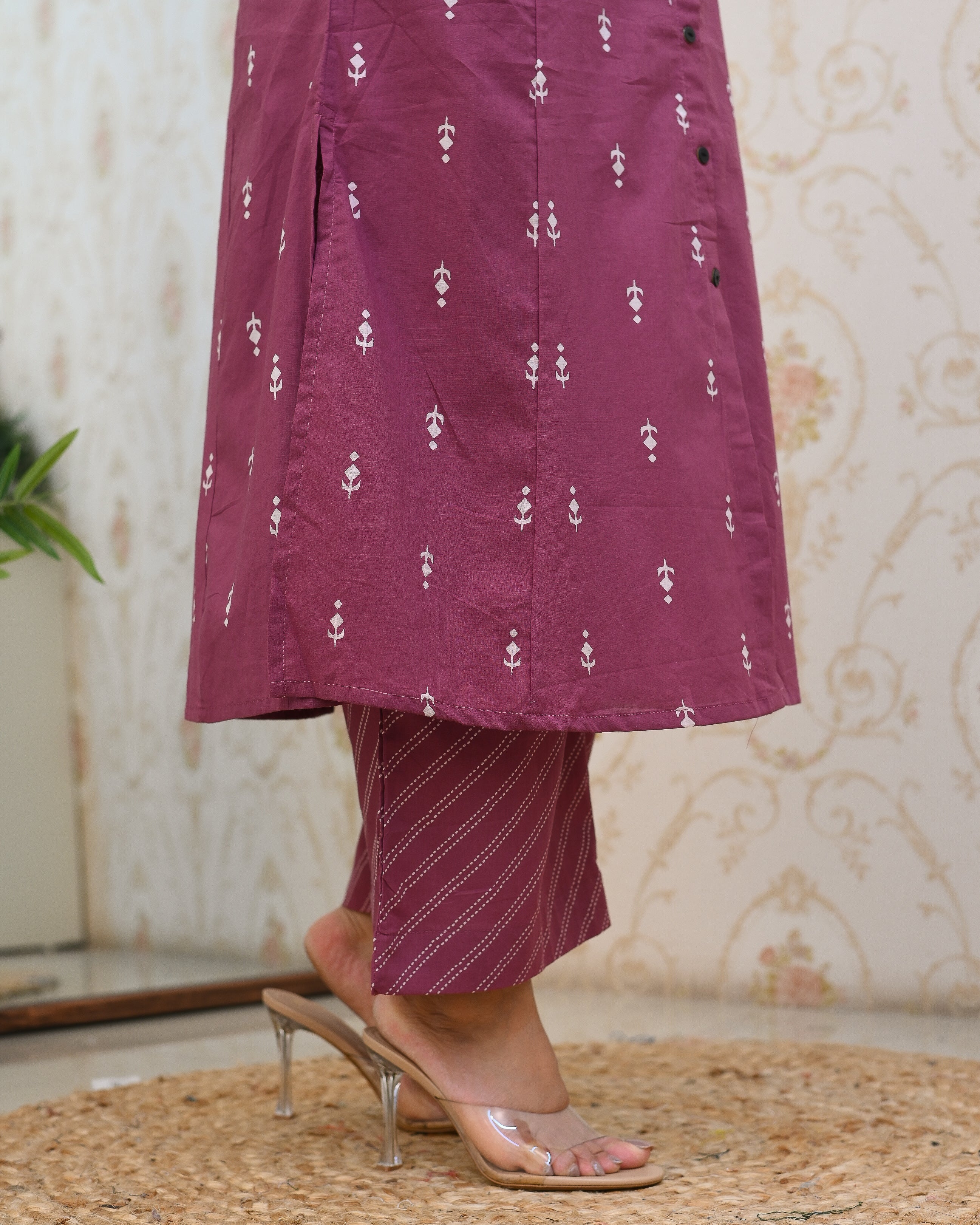 Cotton A-line Casual Coord Set - Image 14