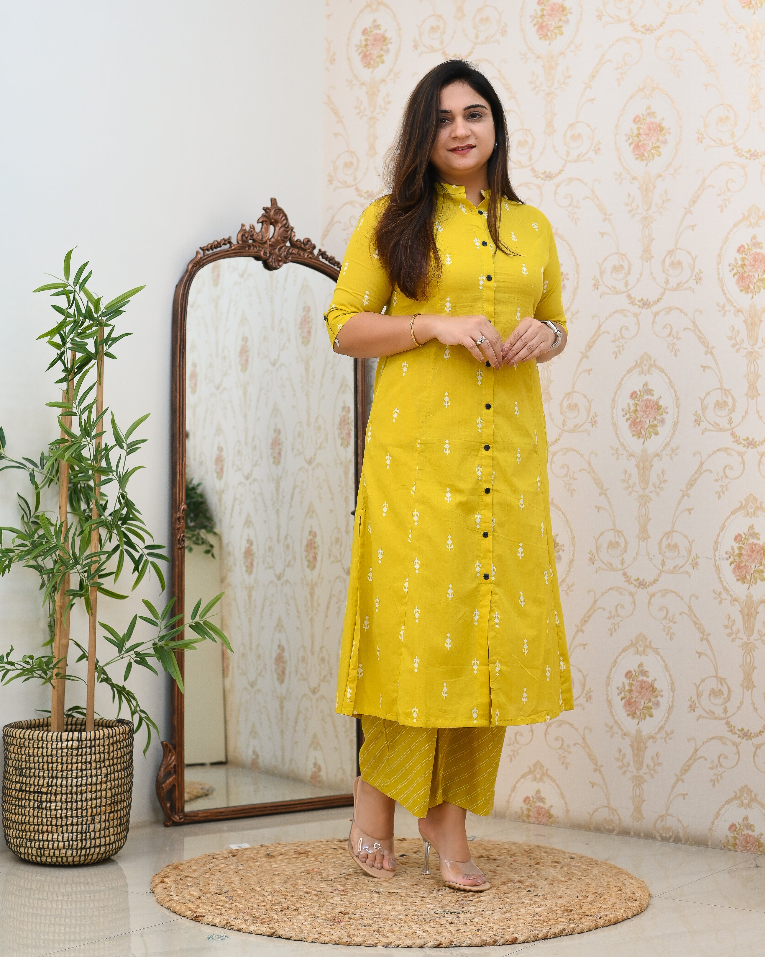 Cotton A-line Casual Coord Set - Image 6