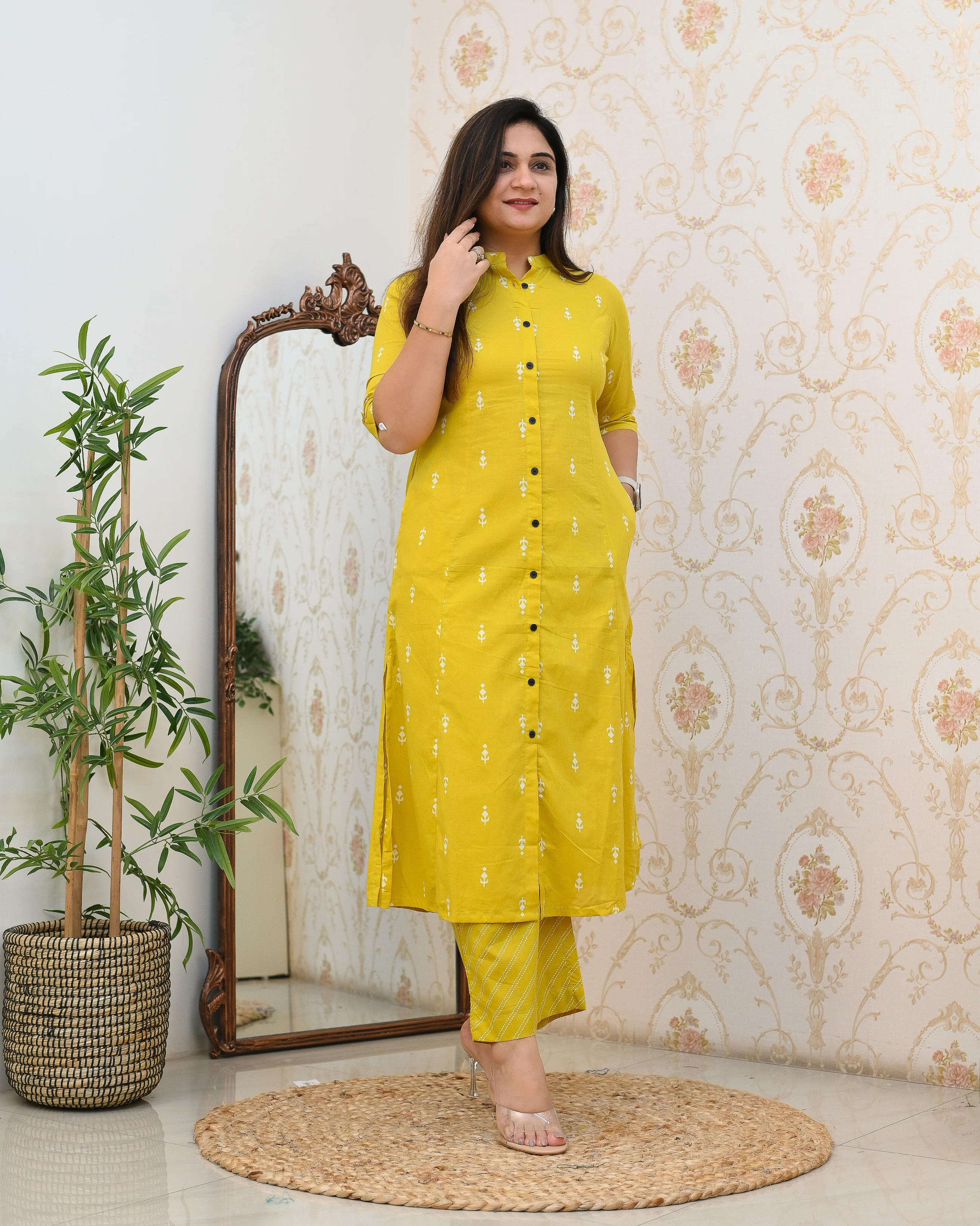 Cotton A-line Casual Coord Set - Image 9