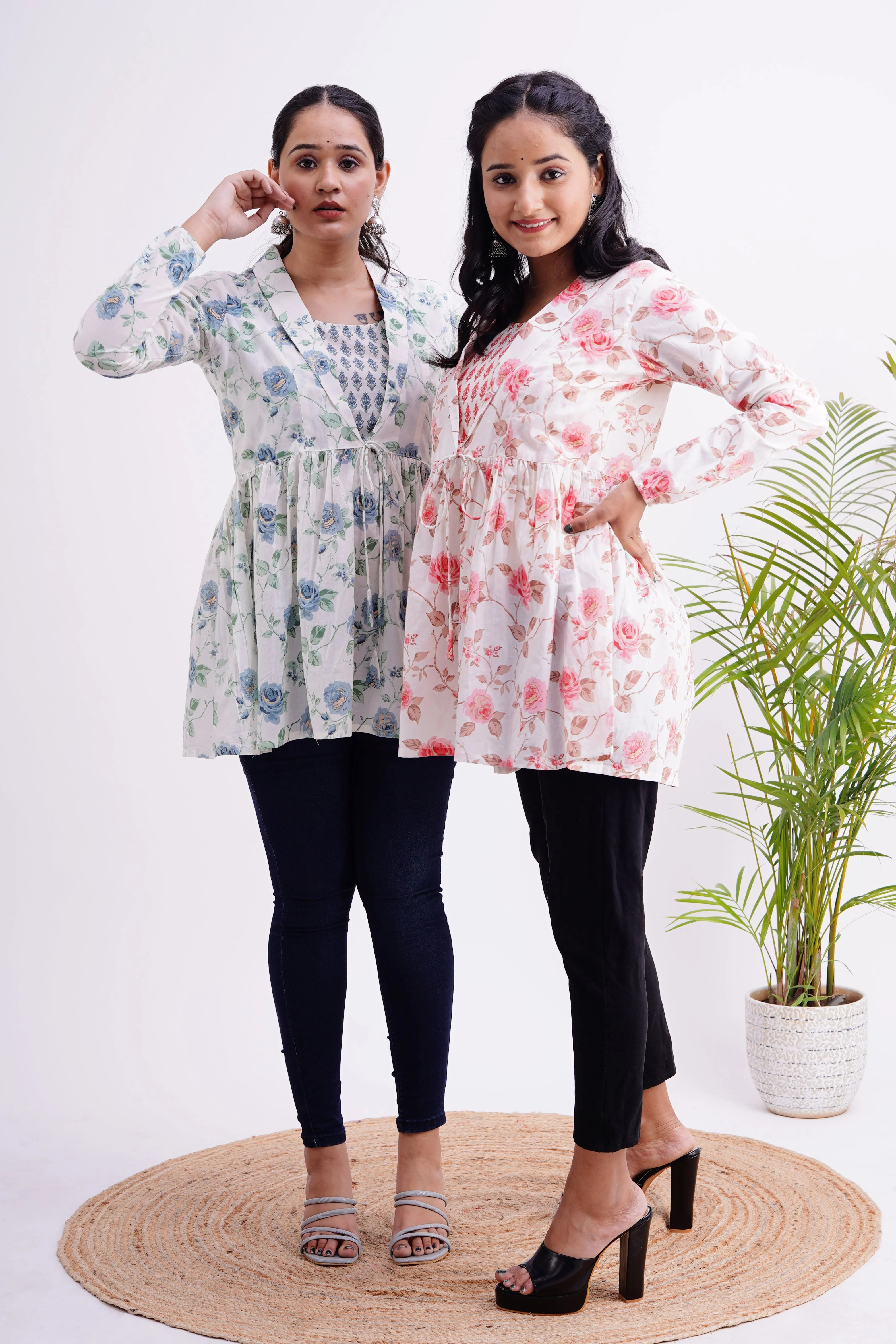 Cotton Double Layer Casual Short Top - Image 5