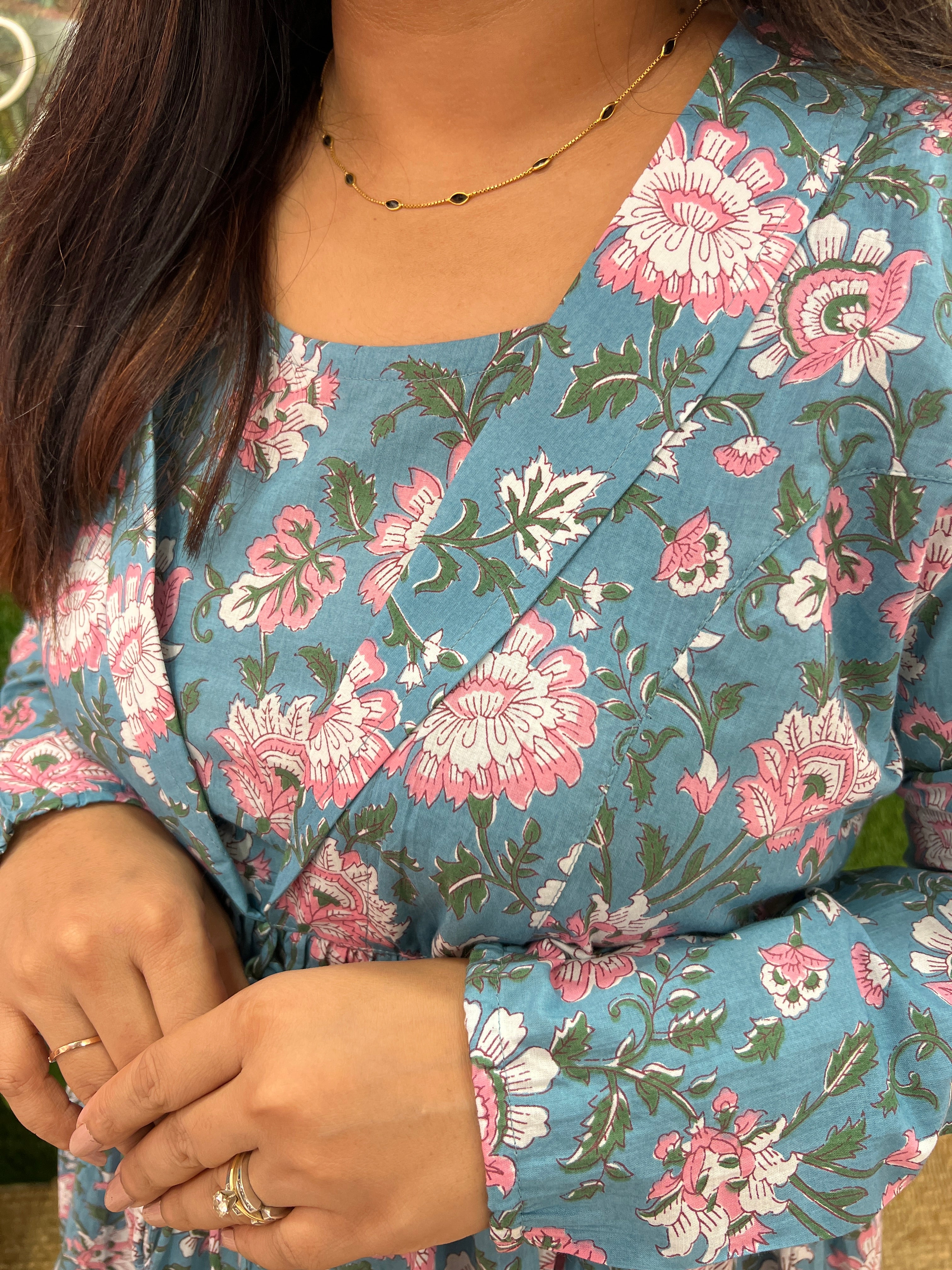 Cotton Double Layered Printed Short Top - Image 5
