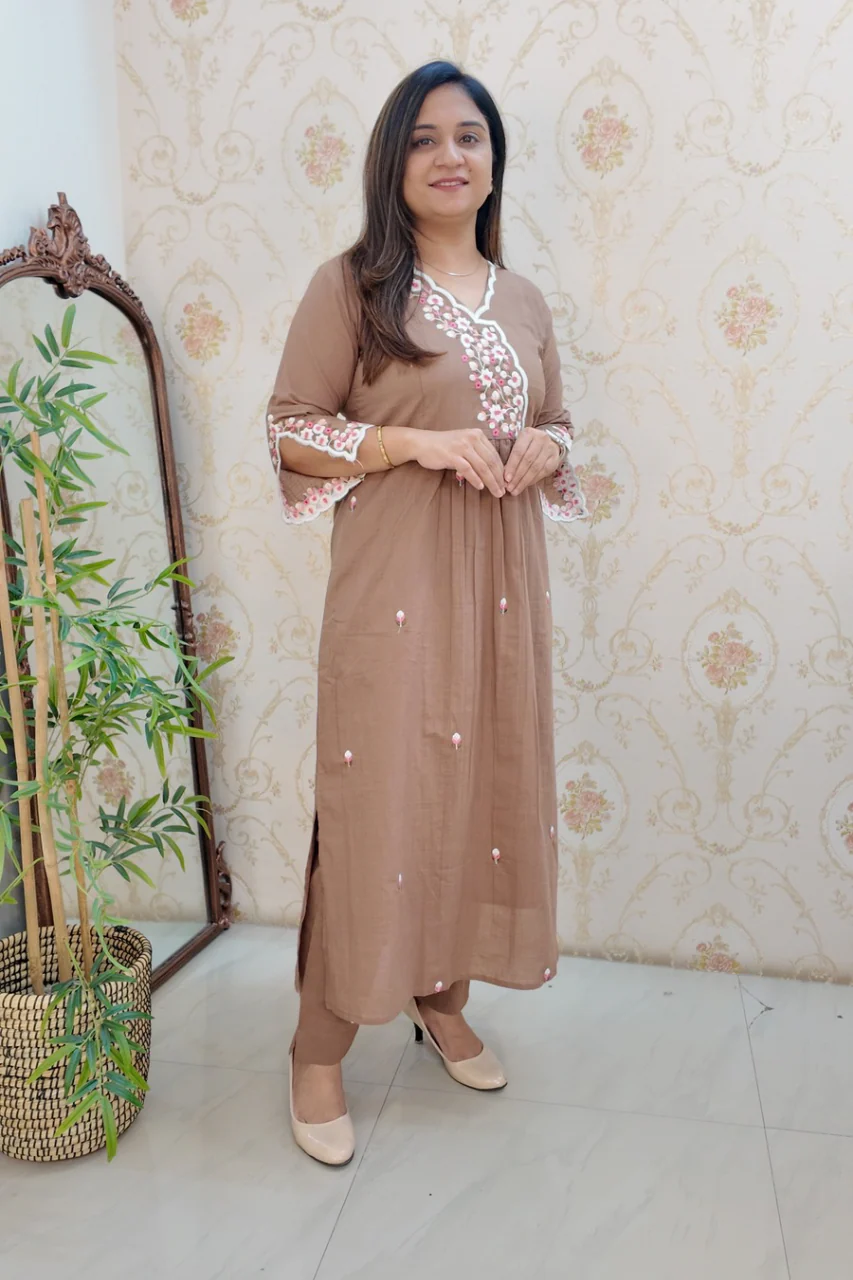 Cotton Embroidered Casual Coord Set - Image 6
