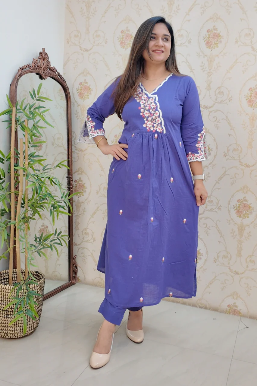Cotton Embroidered Casual Coord Set - Image 8
