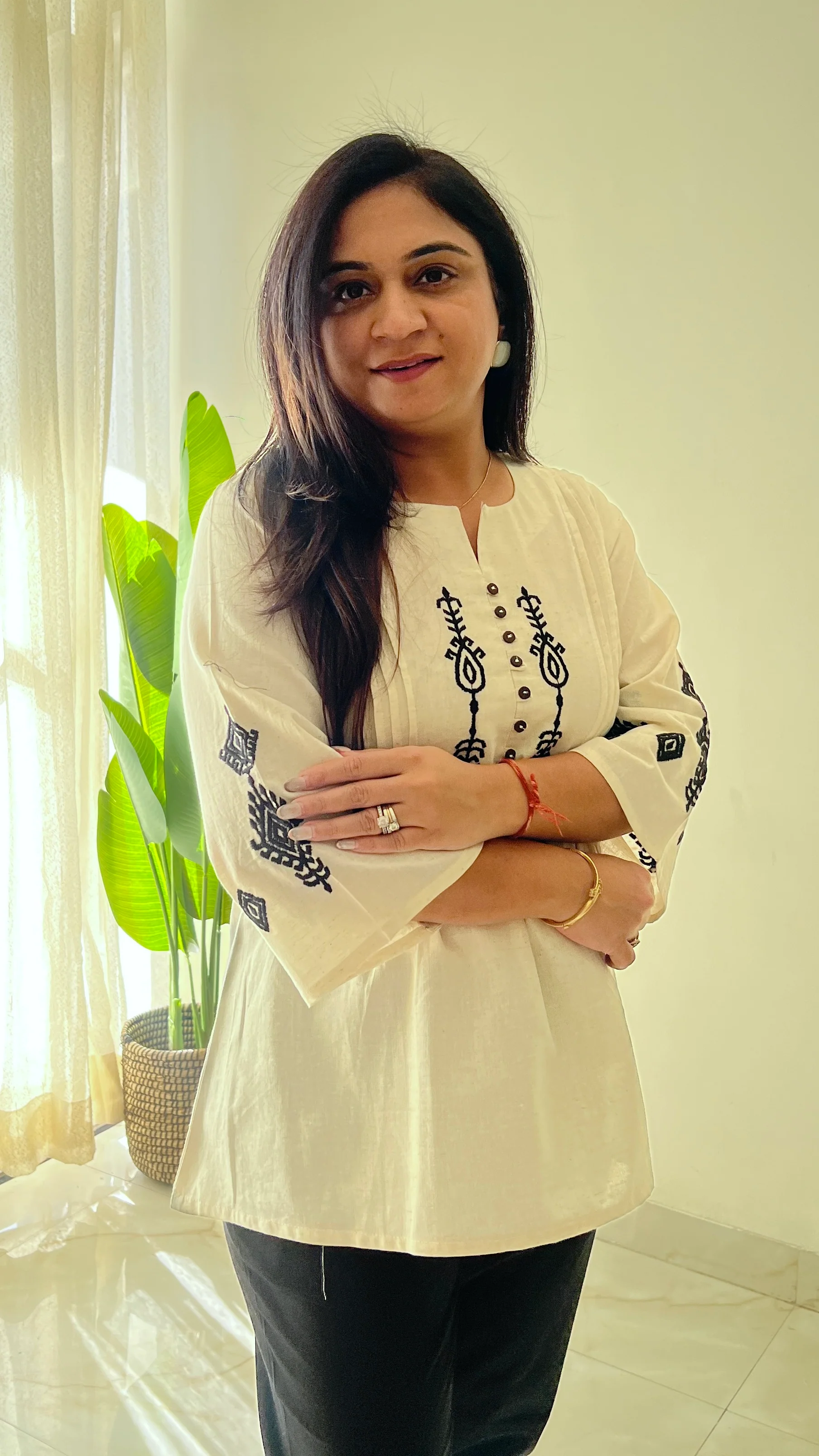 Hema Cotton Embroidered Short Top - Image 11