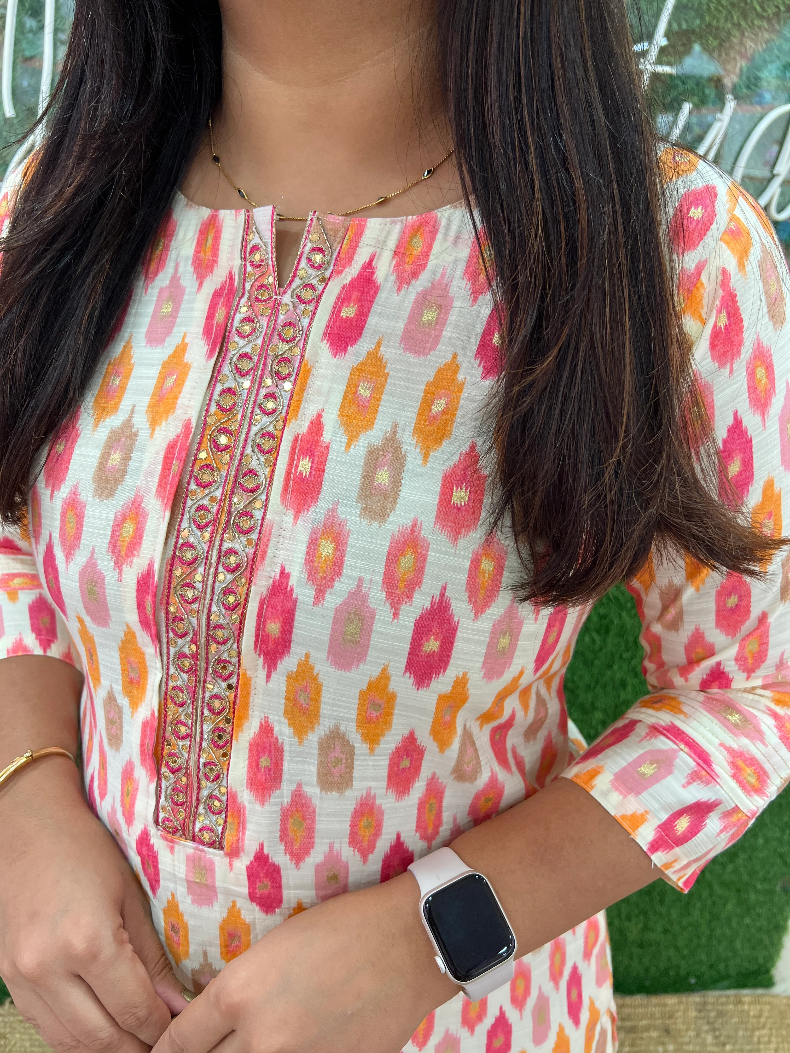 Cotton Flex Ikkat Print Casual Kurta - Image 3