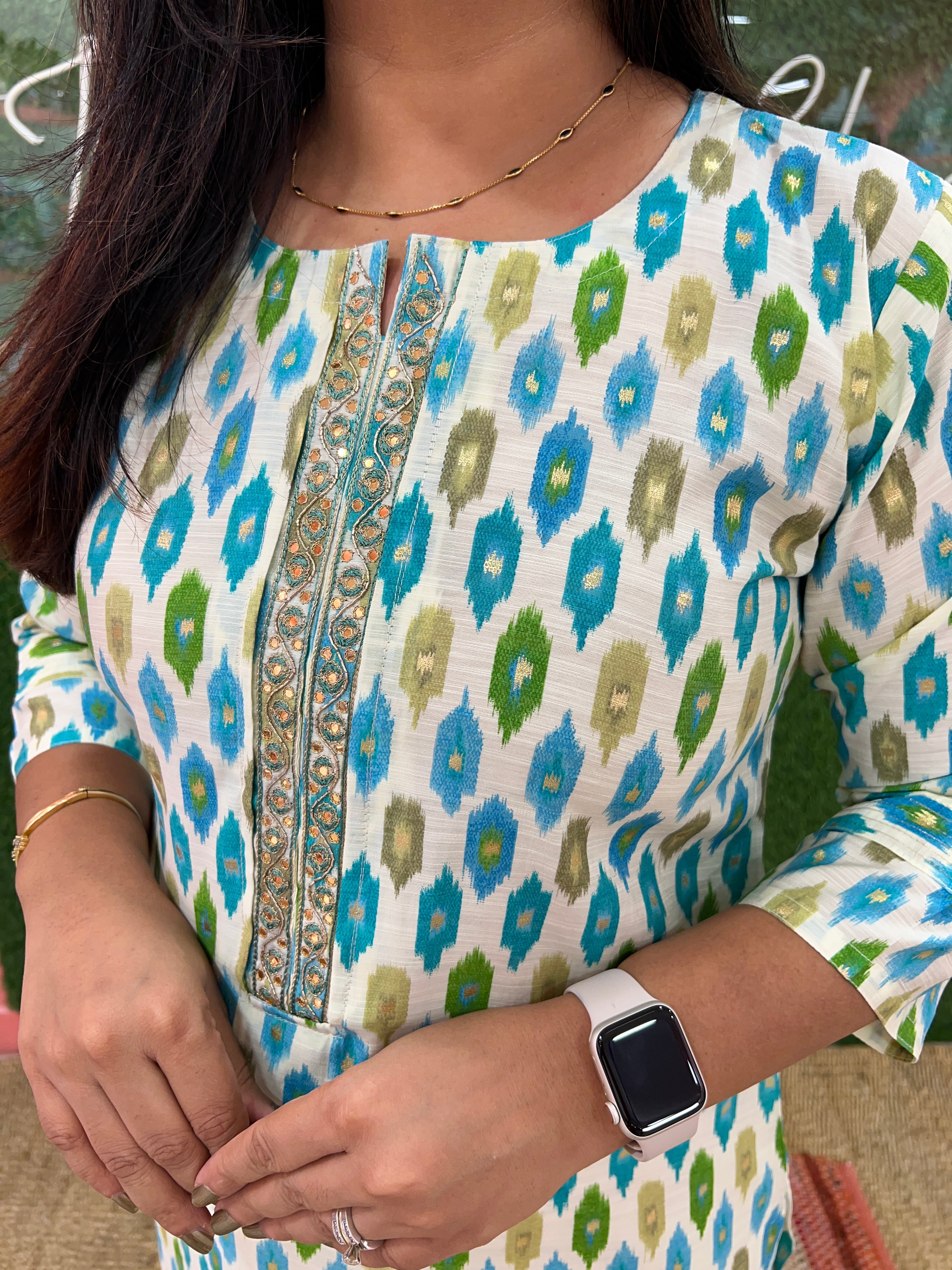Cotton Flex Ikkat Print Casual Kurta - Image 5