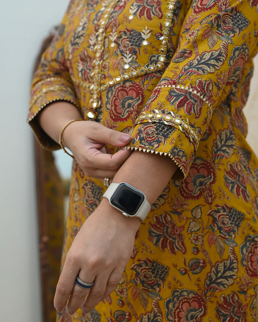 Cotton Floral Embroidered Casual Pant Set - Image 16