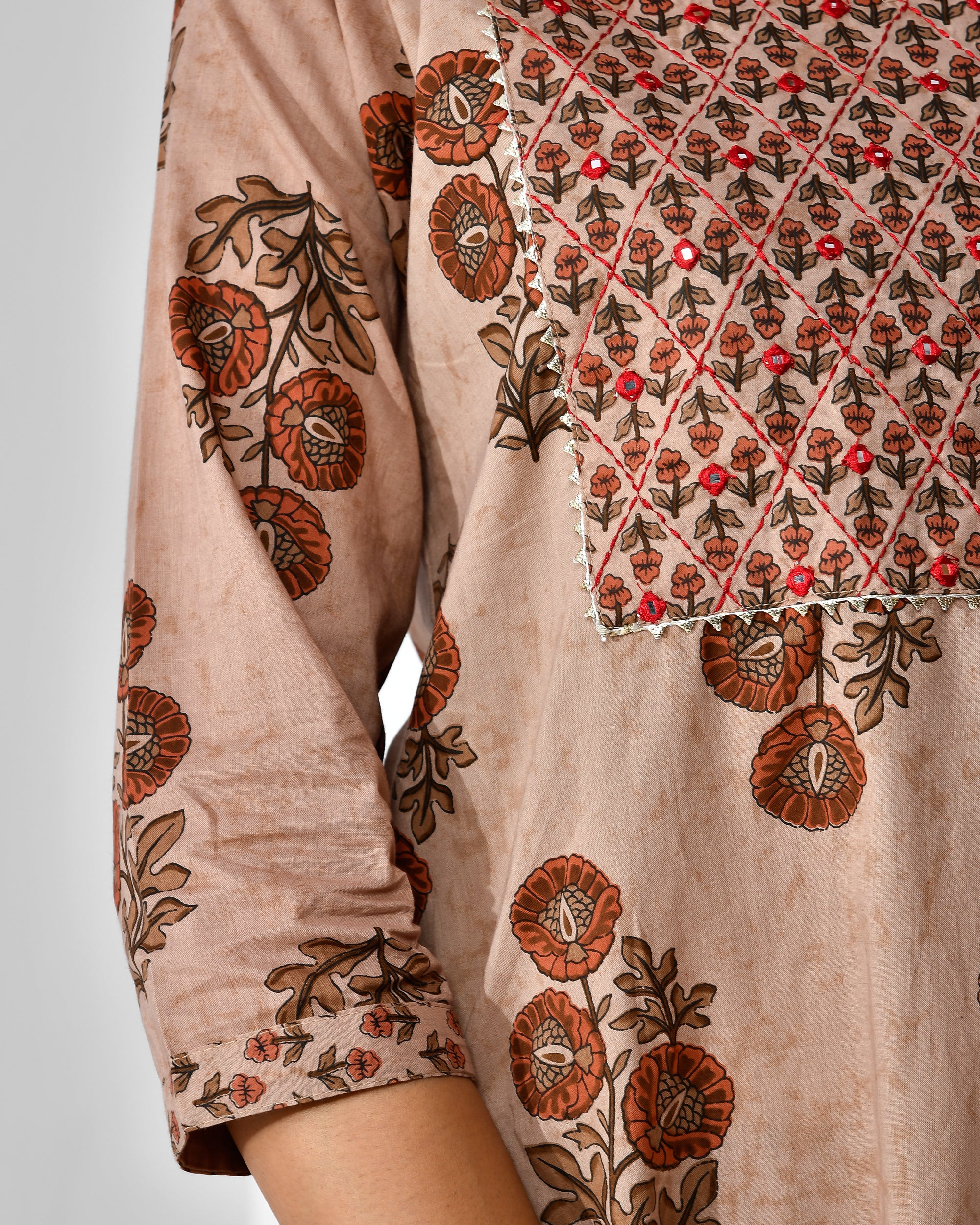 Cotton Jaipur Handblock pant set - Image 4
