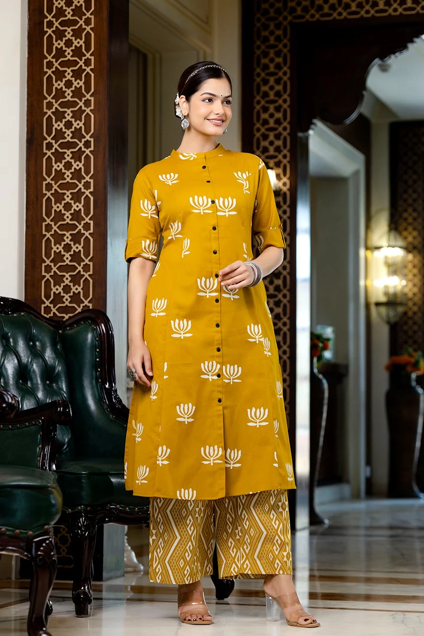 Cotton Lotus Summerish A-line Coord Set - Image 4