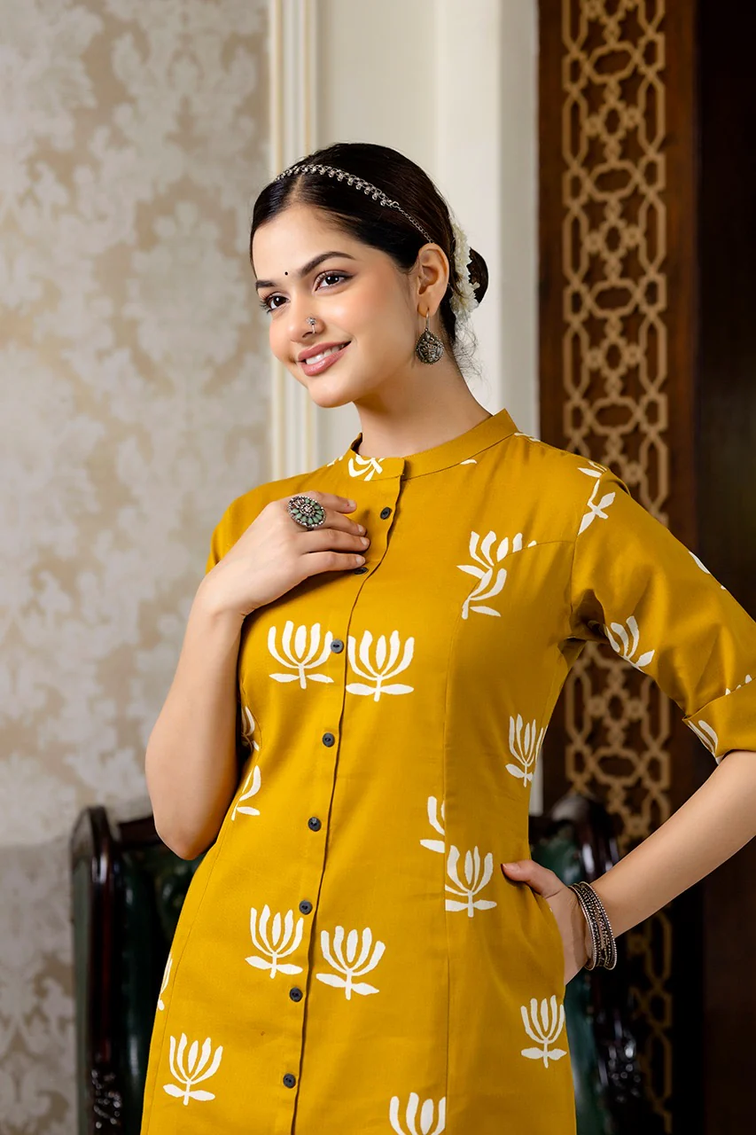 Cotton Lotus Summerish A-line Coord Set - Image 5