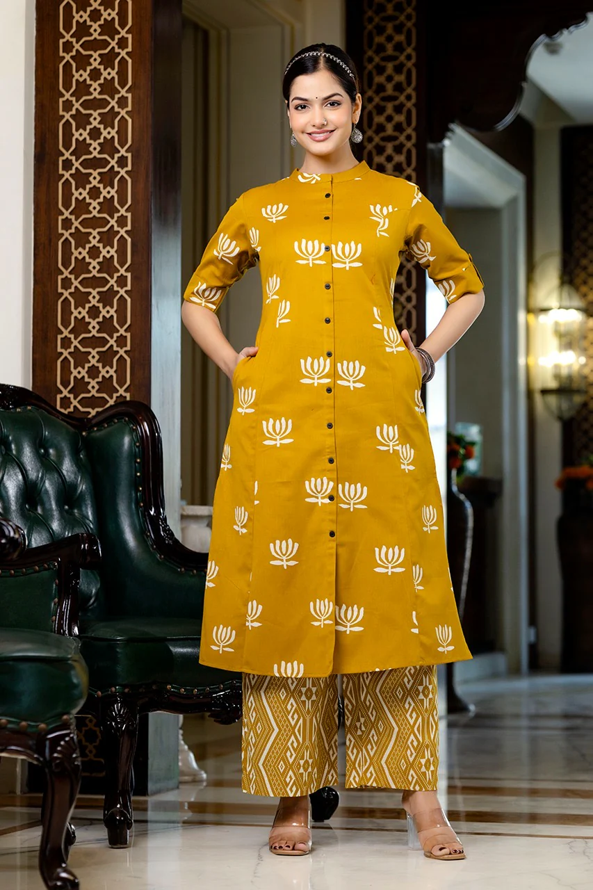 Cotton Lotus Summerish A-line Coord Set - Image 6