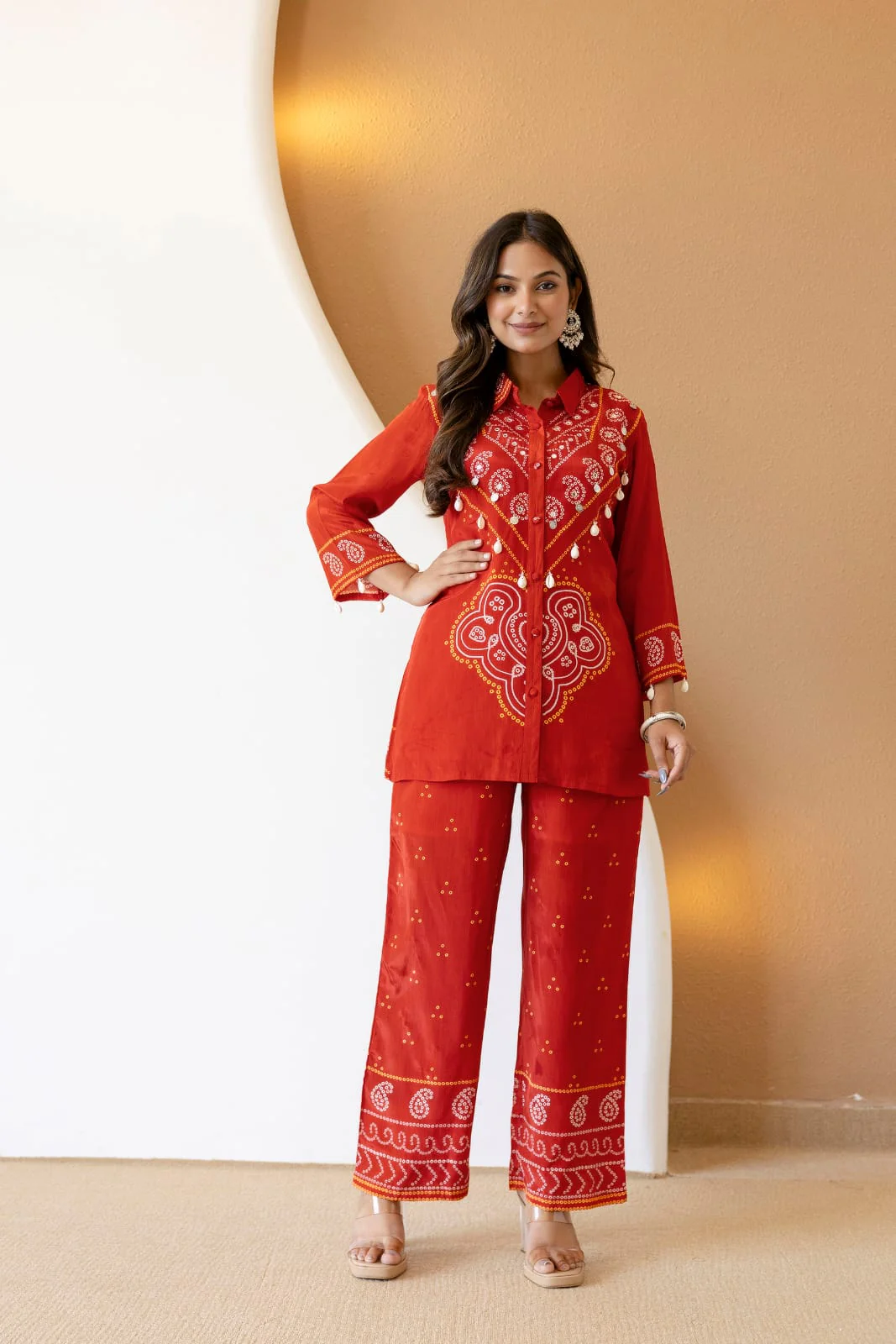 Dhana Two-Piece Embroidered Coord Set - Image 5