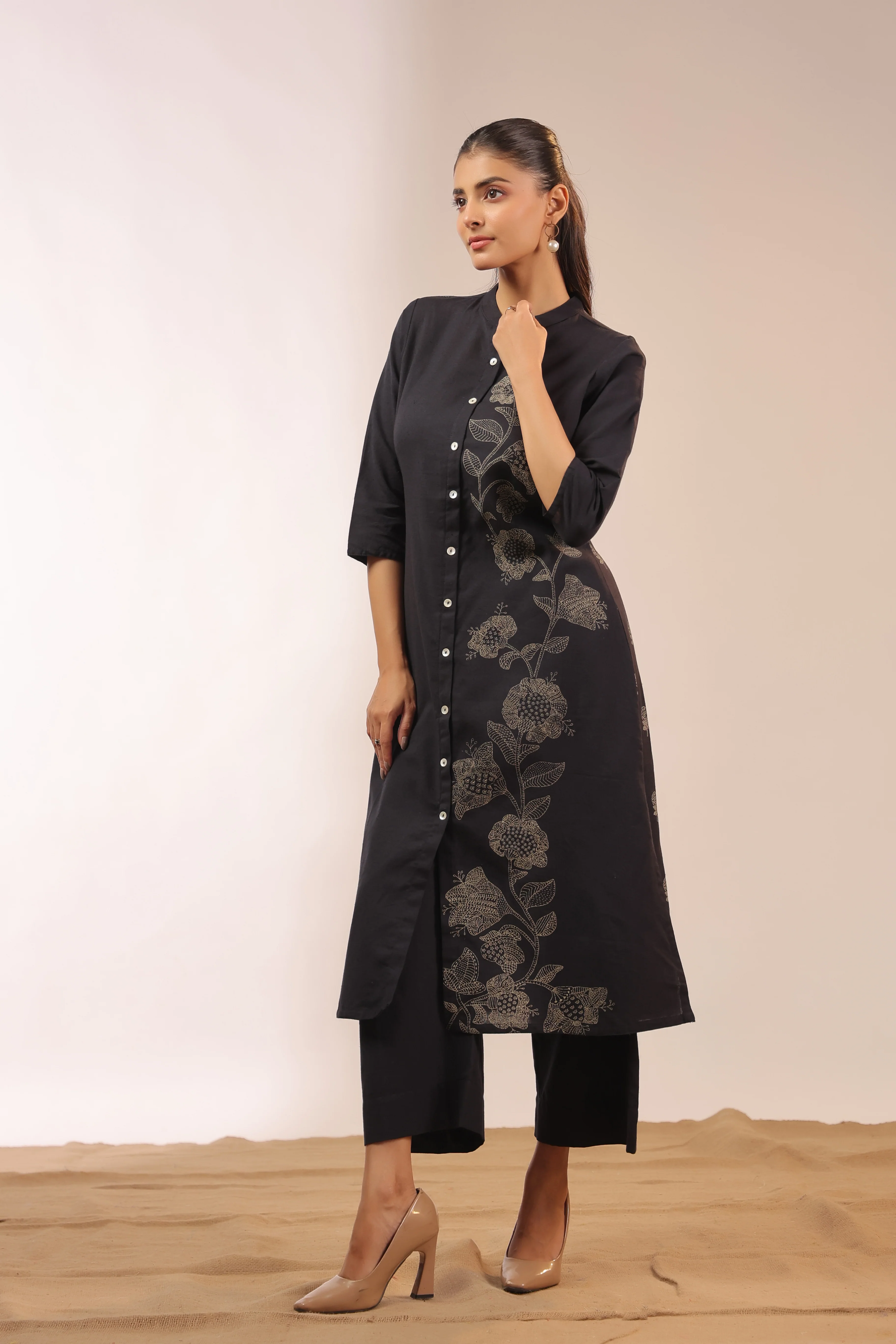 Dvija Cotton A-line Plazo Set - Image 3