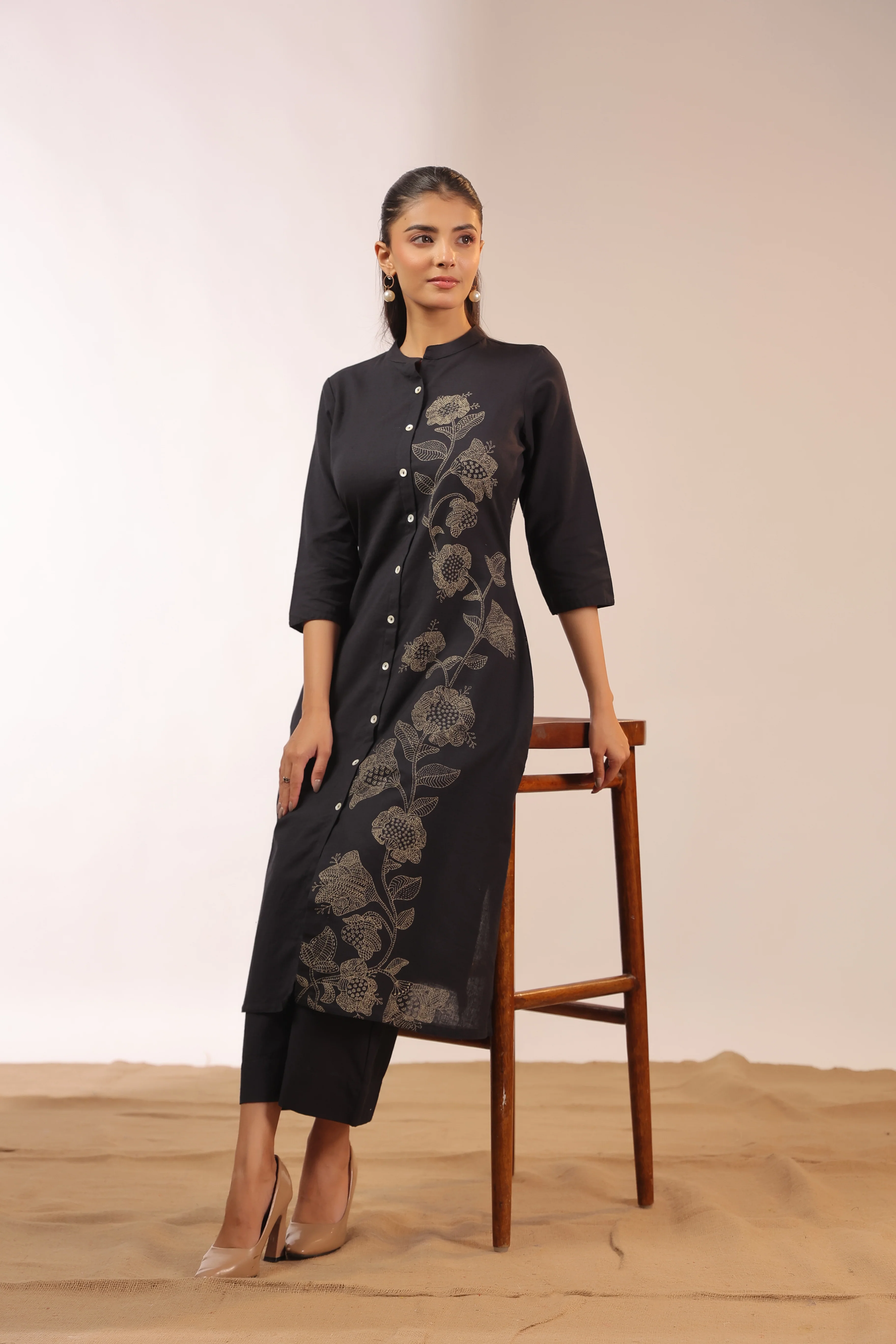 Dvija Cotton A-line Plazo Set - Image 6