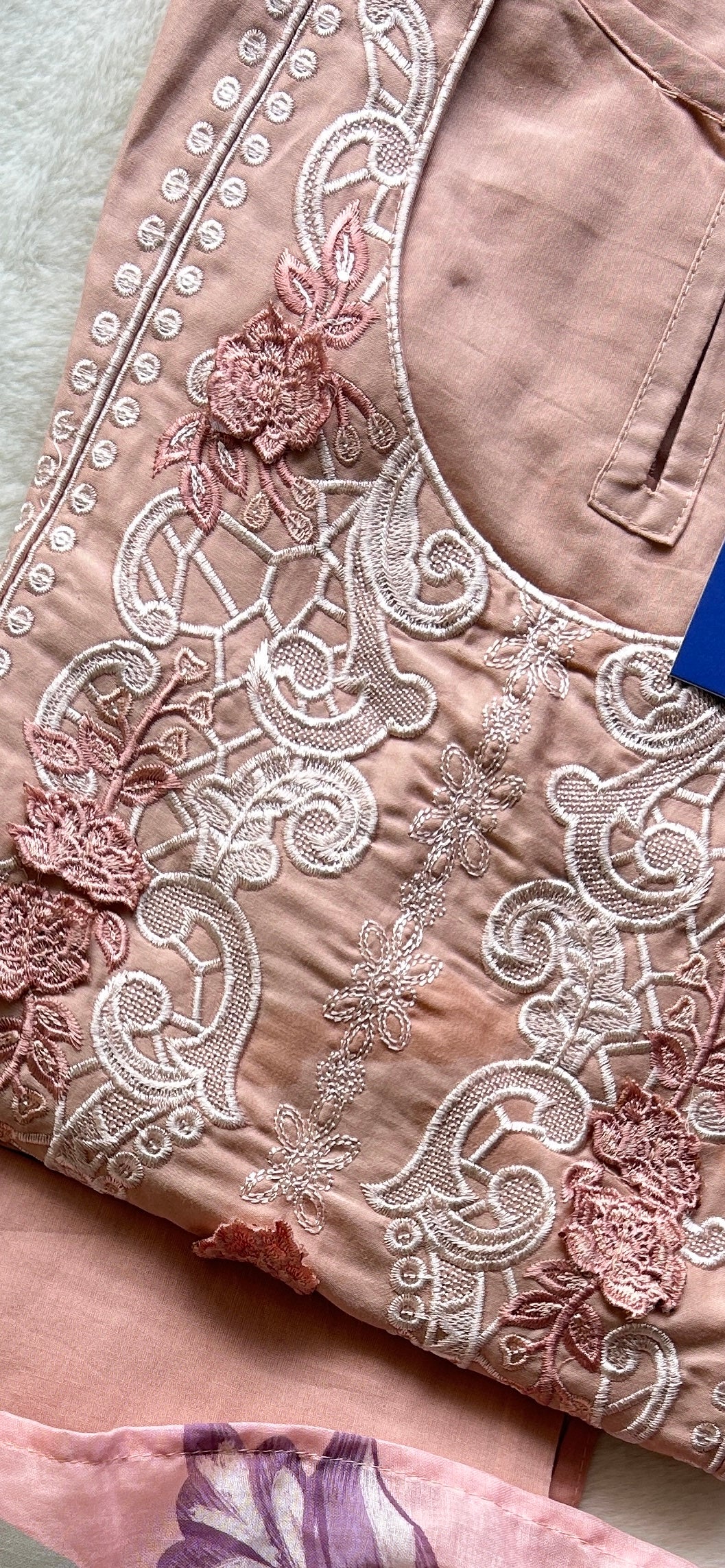 Falak Premium Cotton Embroidered Pakistani Suit - Image 4