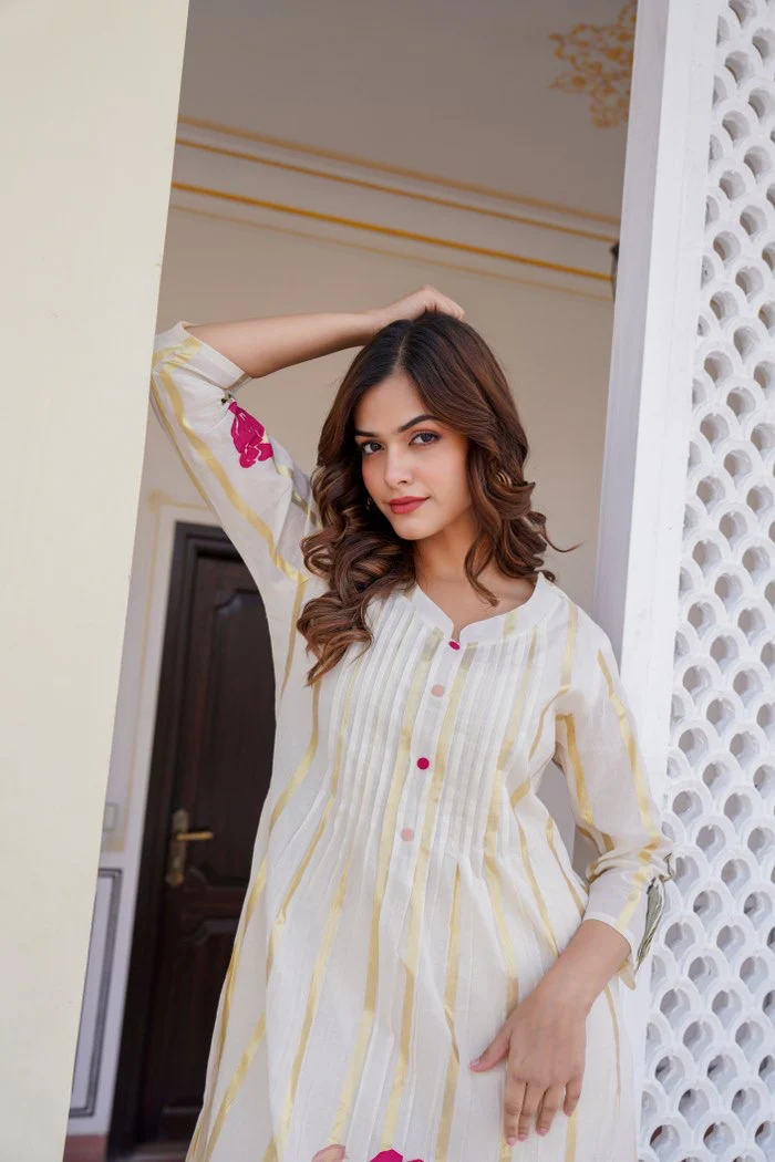 Felza Cotton A-line Pant Set - Image 6